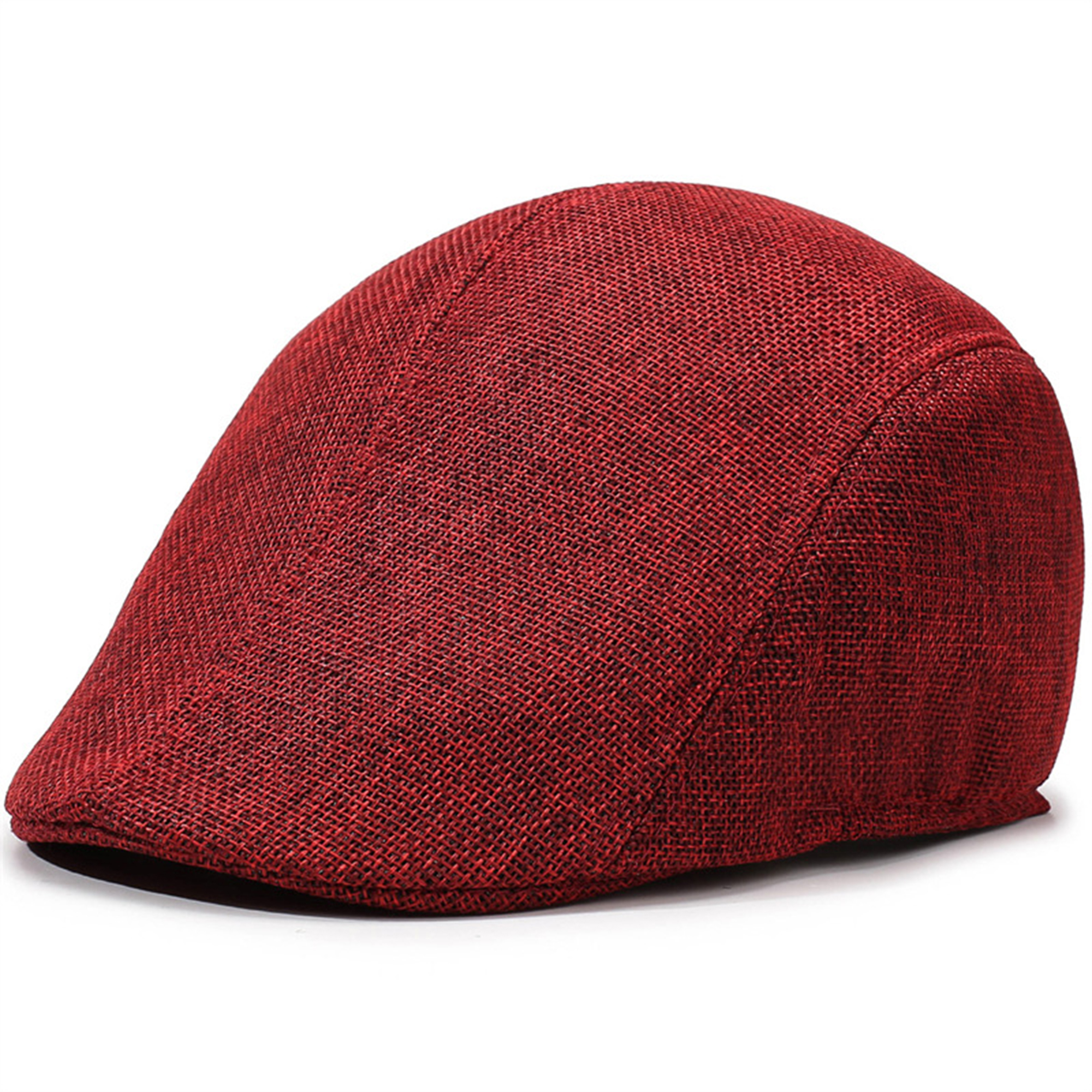 Middle-Aged Men's Linen Beret Hat 9