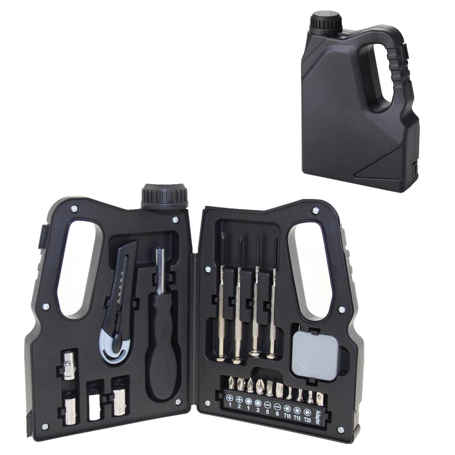 21pcs Oil Bottle Shaped Tool Kit Box 2
