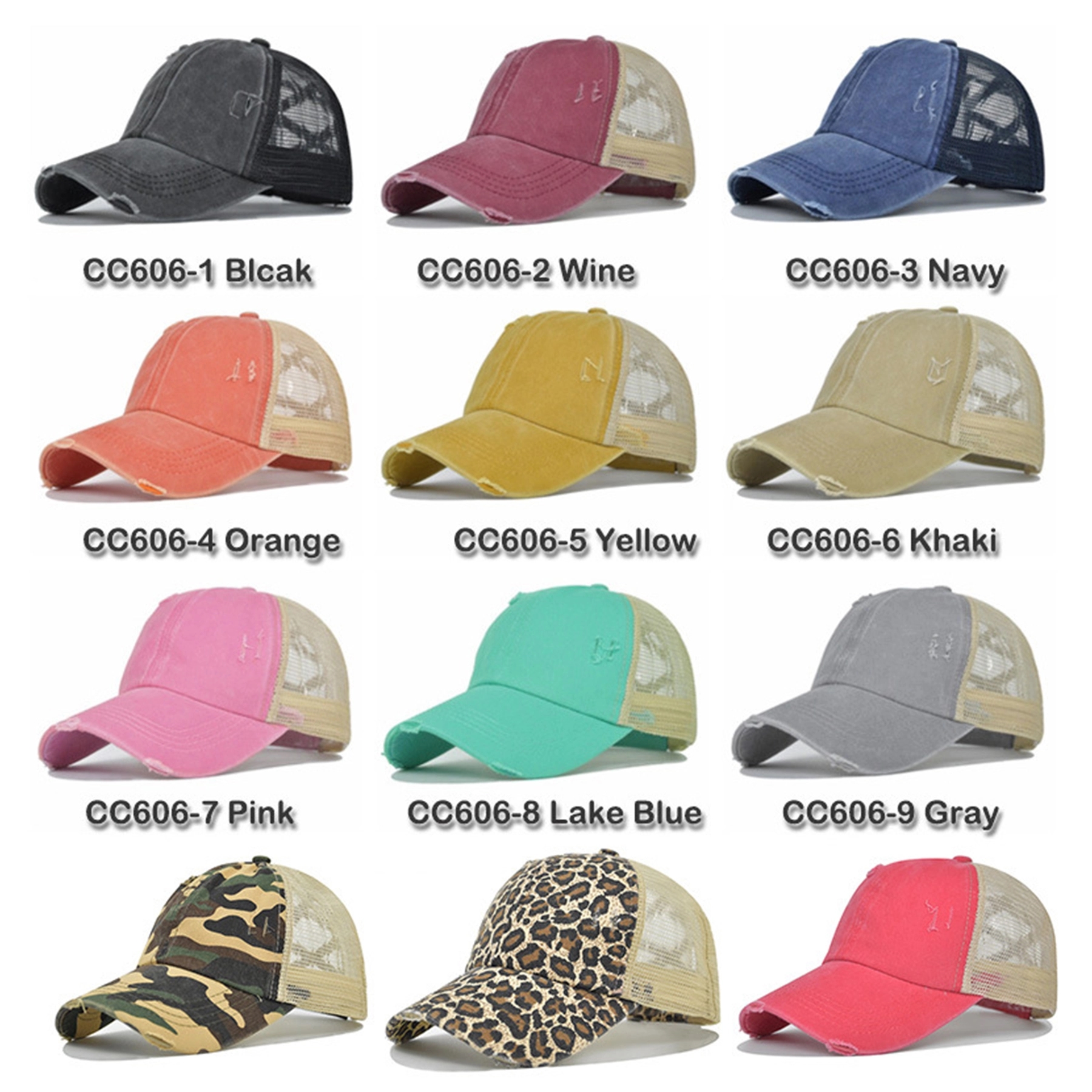 Womens Baseball Cap Ponytail Cross Hat 5