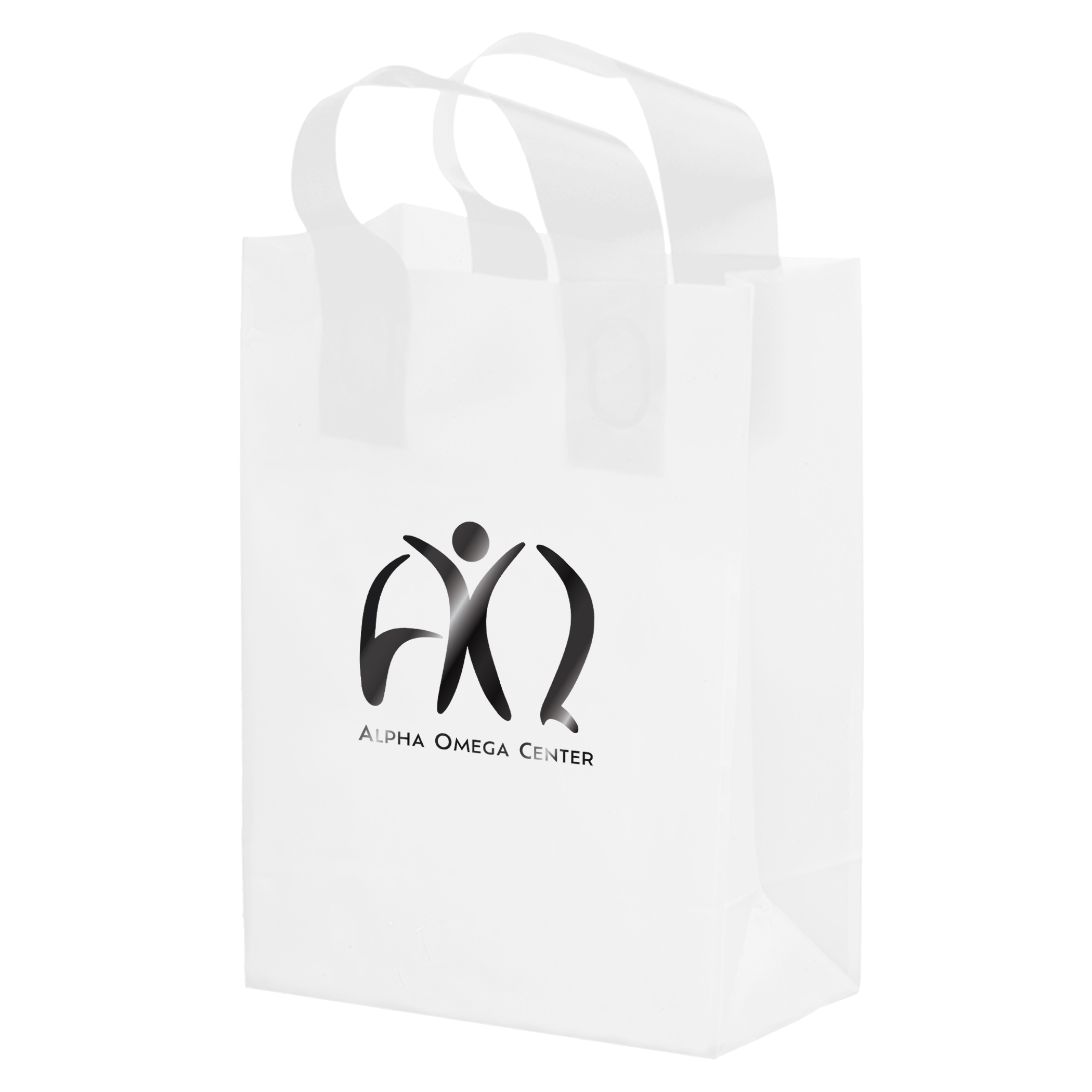 Color HDPE Frosted Soft Loop Shopper 20