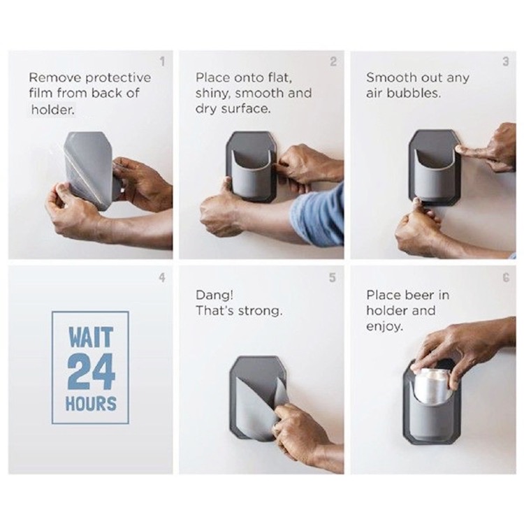 Portable Silicone Shower Beverage Holder for Beer Can 4