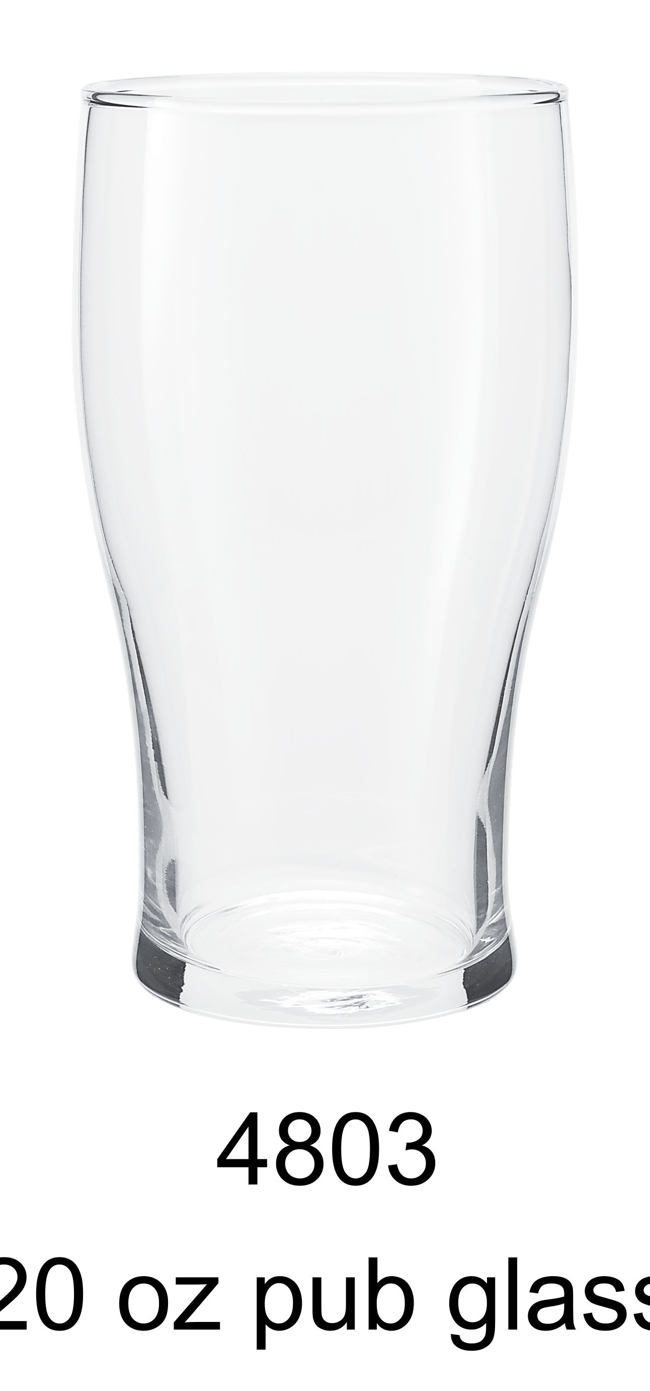 20 oz pub glass