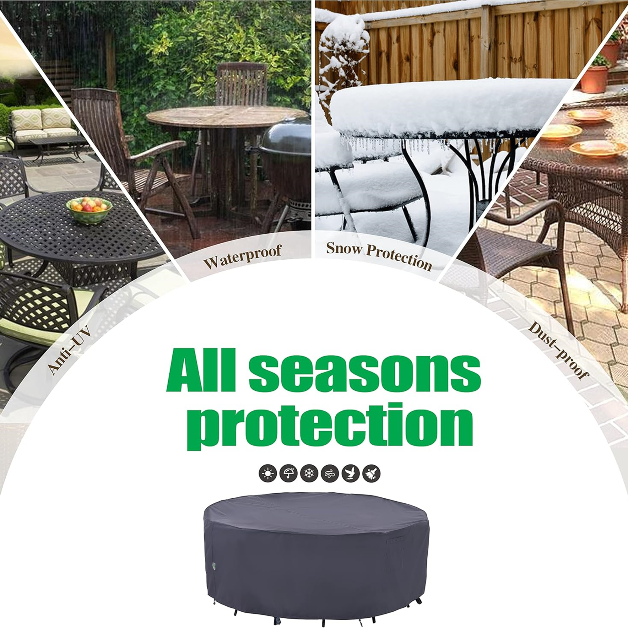 Patio Round Table Covers 3