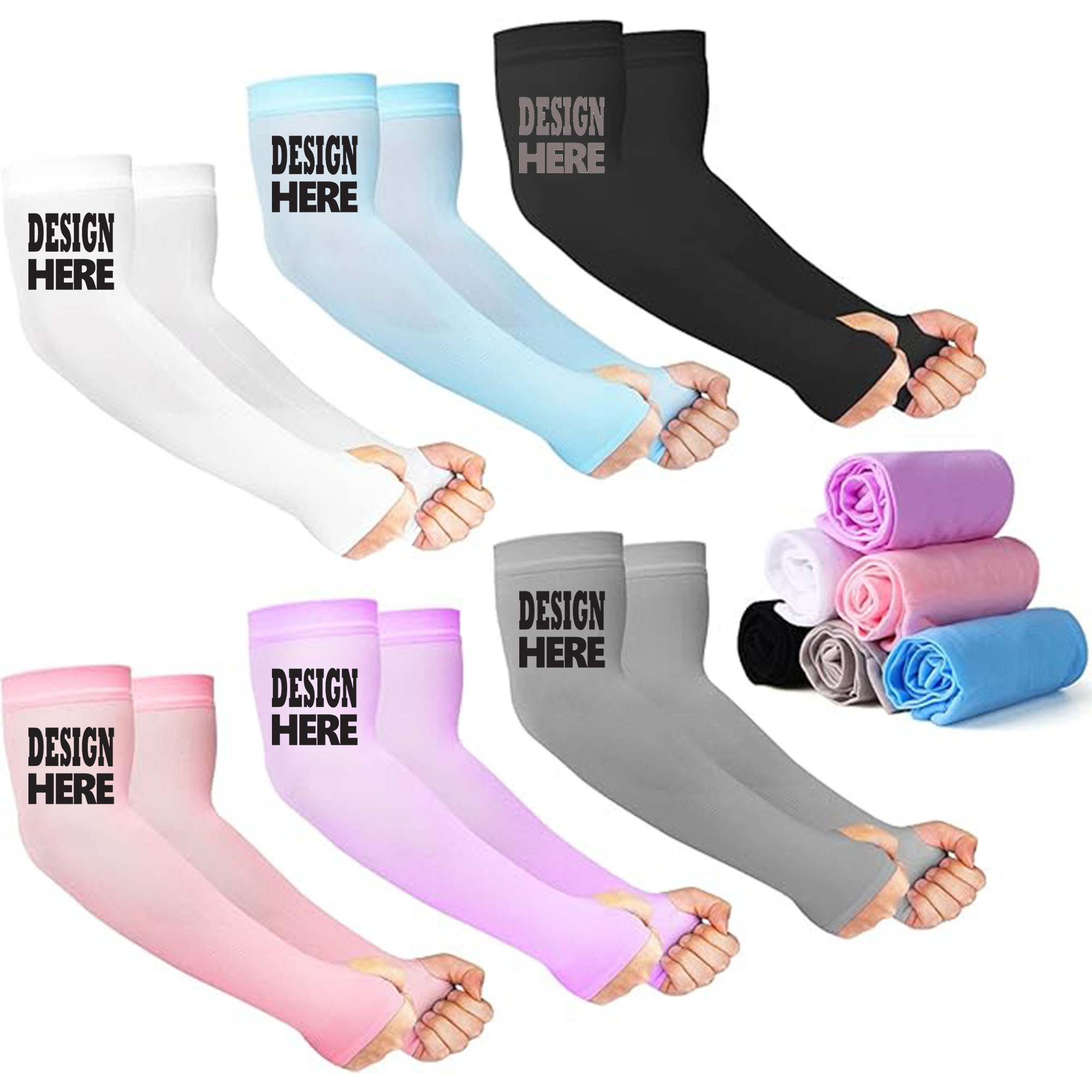 Summer Outdoor Sunscreen Thumbhole Ice Sleeve 2