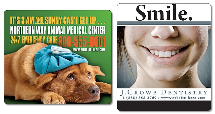 Health Magnet - 3.5x4 Round Corners - 25 mil. 1