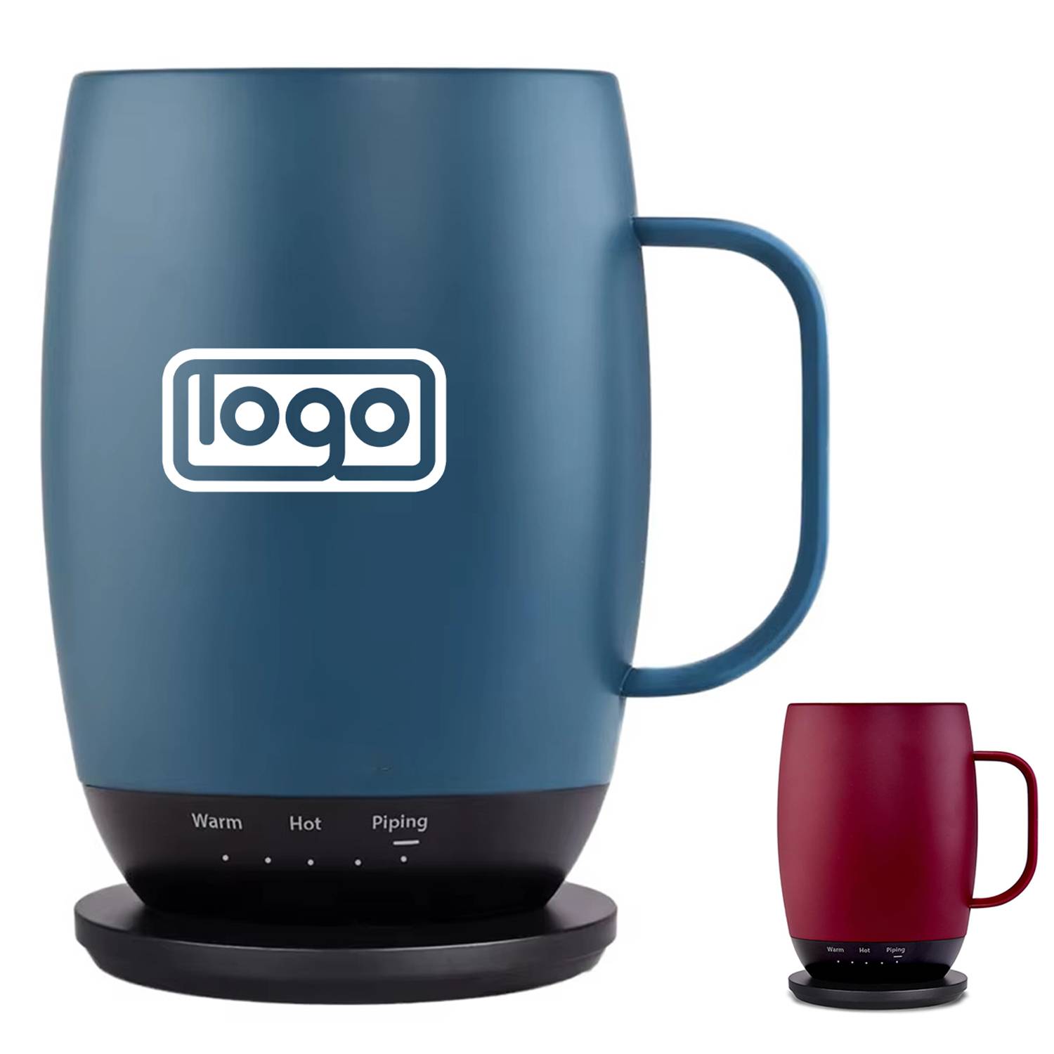 12oz Adjustable Heat Smart Warmer Stainless Steel Mug Set 12