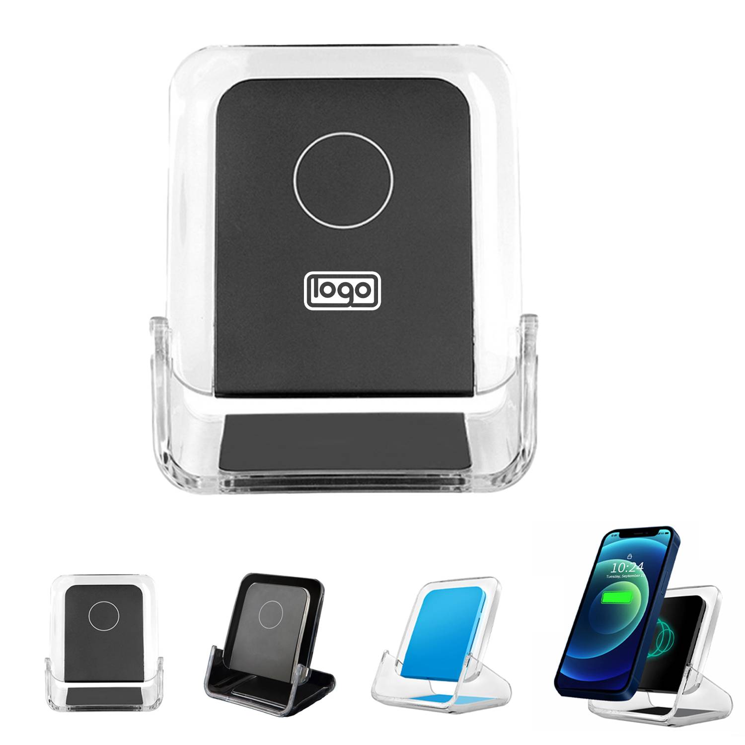 2 In 1 Wireless Charging w/ Phone Holder 2