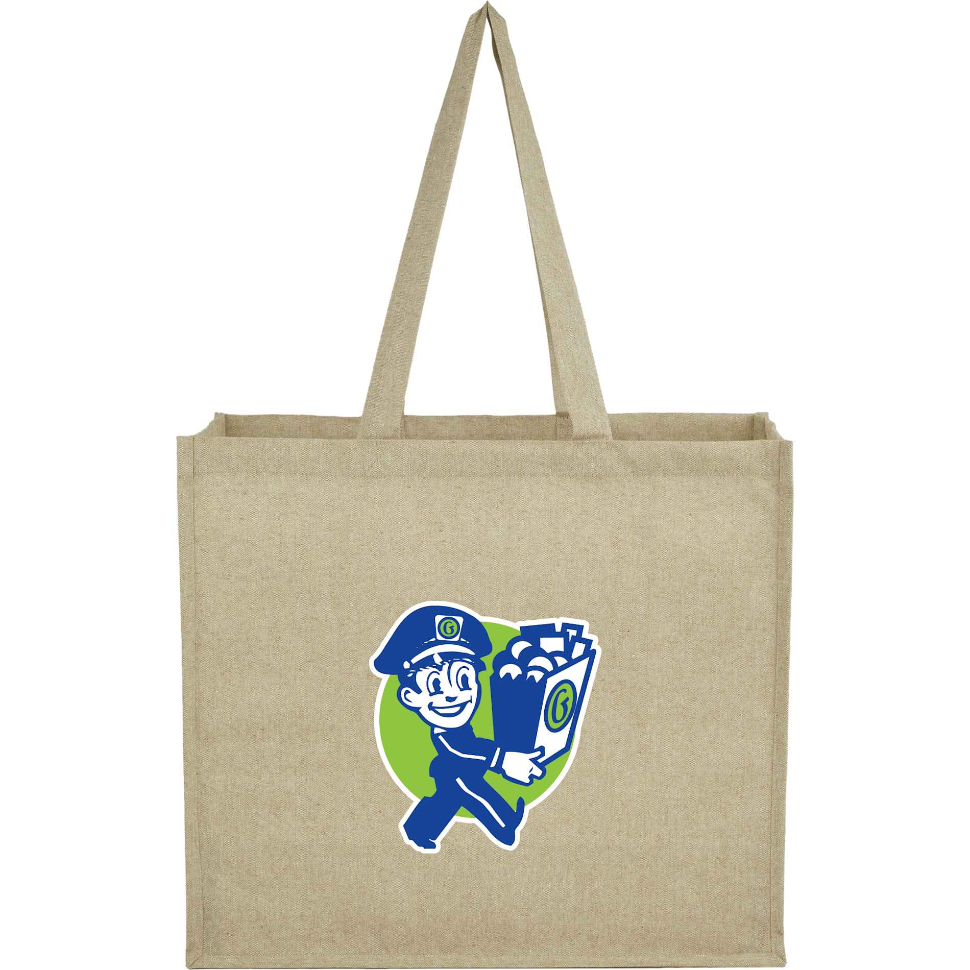4oz Recycled Cotton Shopper Tote with Laminated 48
