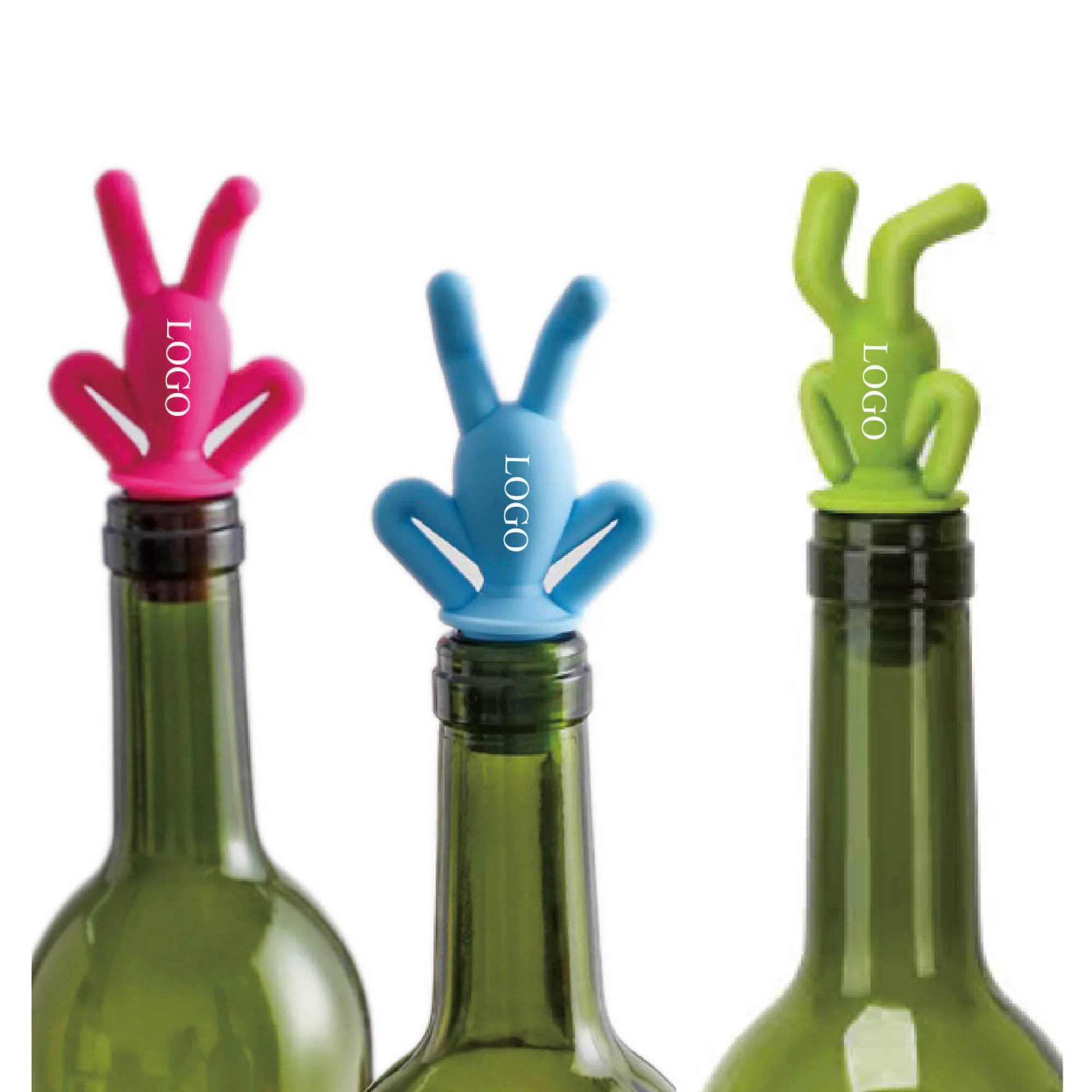 Inverted Men Silicone Wine Stopper 2