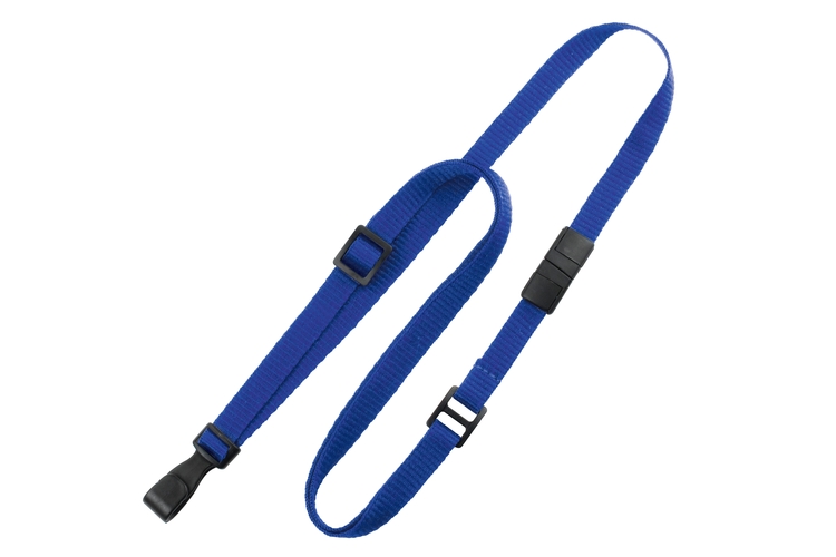 3/8" Flat Adjustable Breakaway Lanyard (Plastic J-Hook) 8