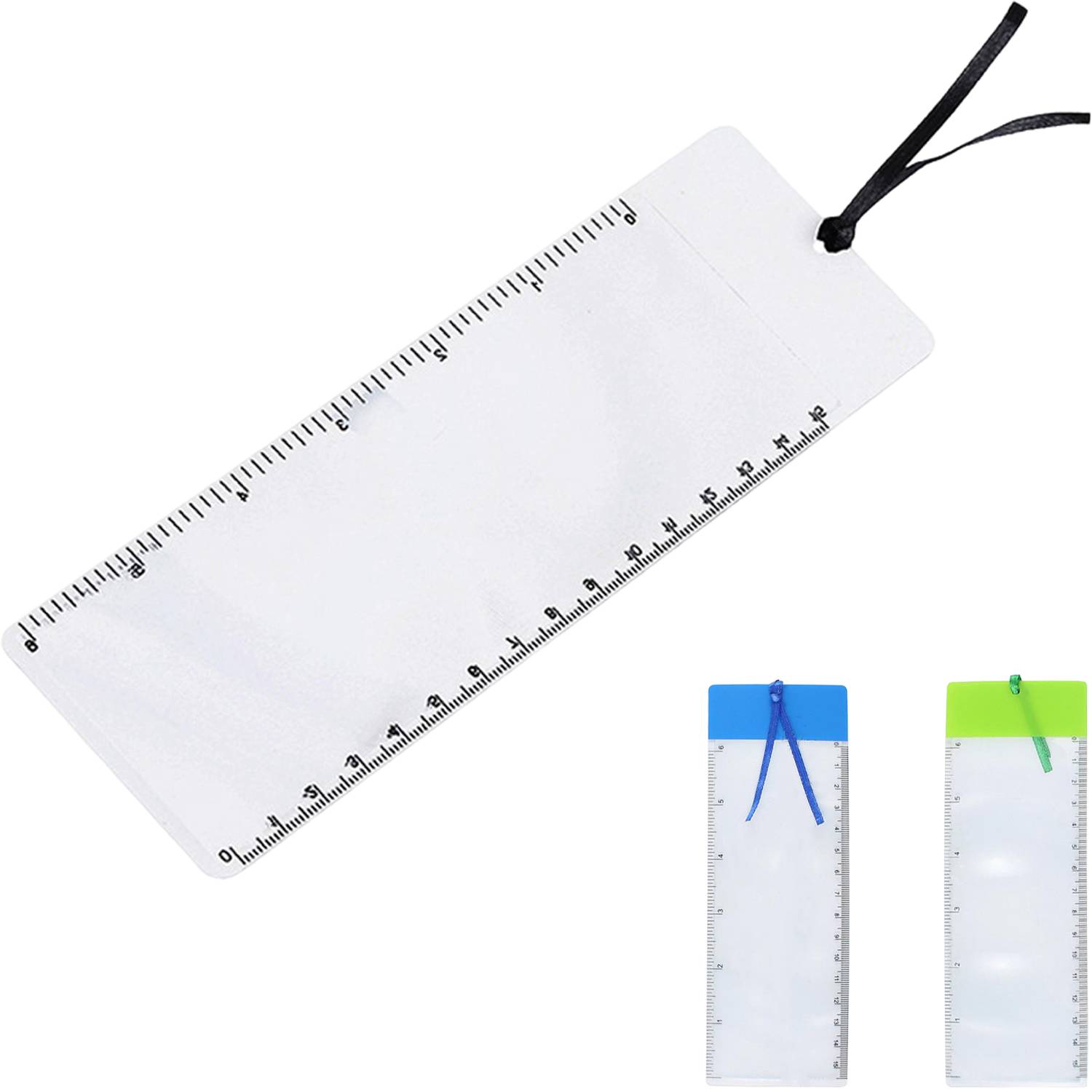 3 in 1 PVC Thin Magnifying Bookmark Ruler 5