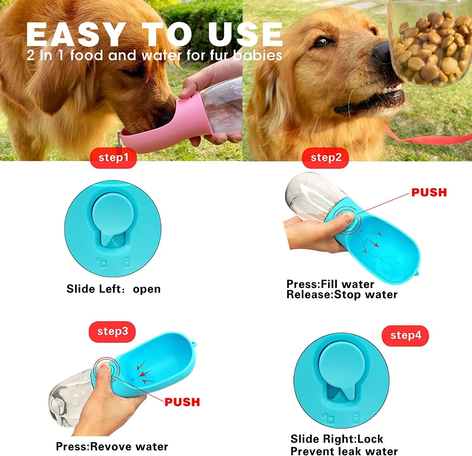 Water Bottle For Pet Drinking 3