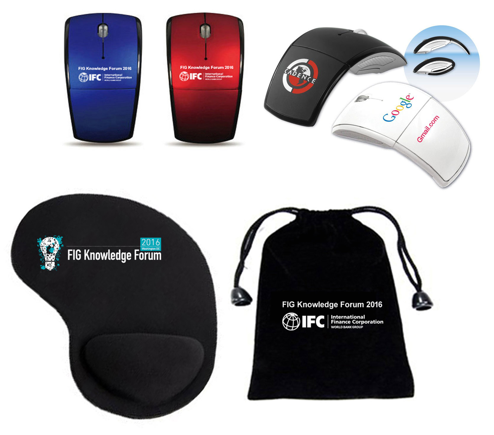 iBank ® Wireless Mouse + Wrist Rest Mouse Pad Desktop Duo 4