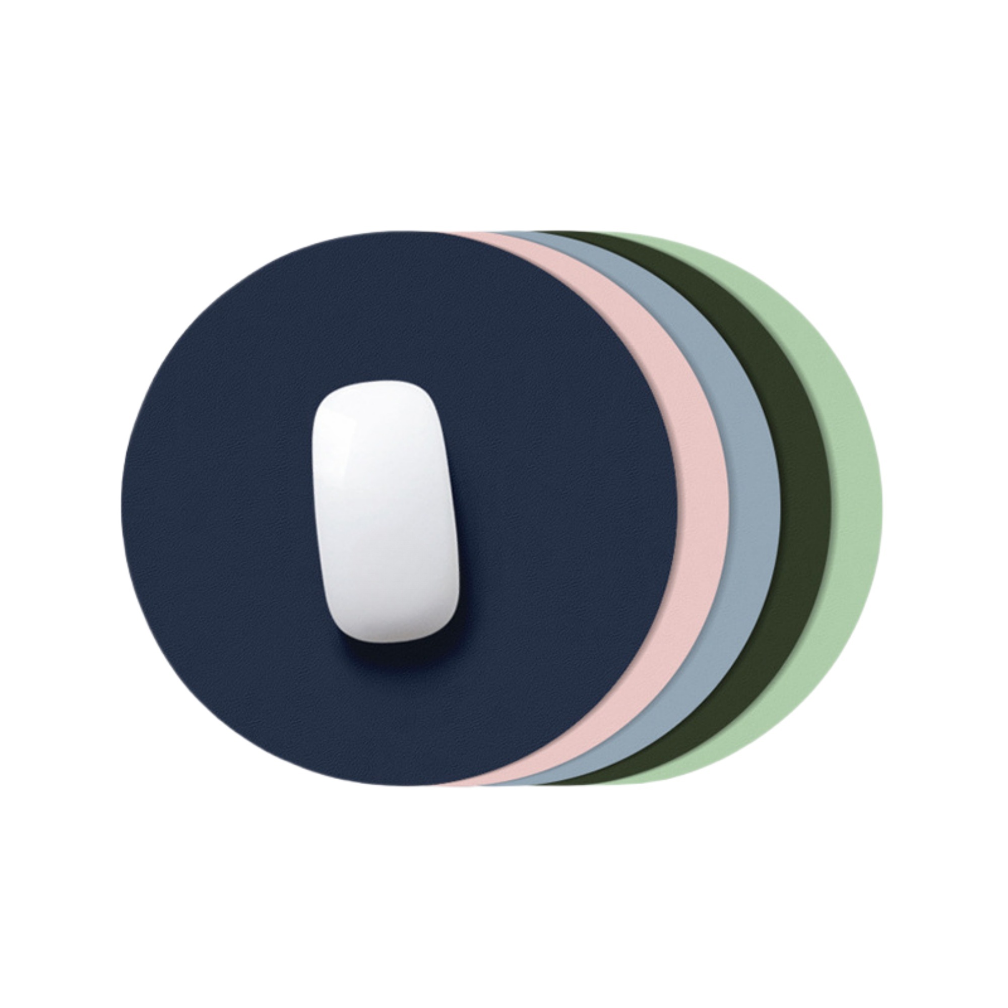 Round Leather Mouse Pad 2