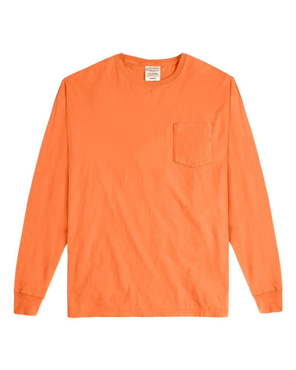 Unisex Garment-Dyed Long Sleeve T-Shirt With a Pocket - GDH250 88