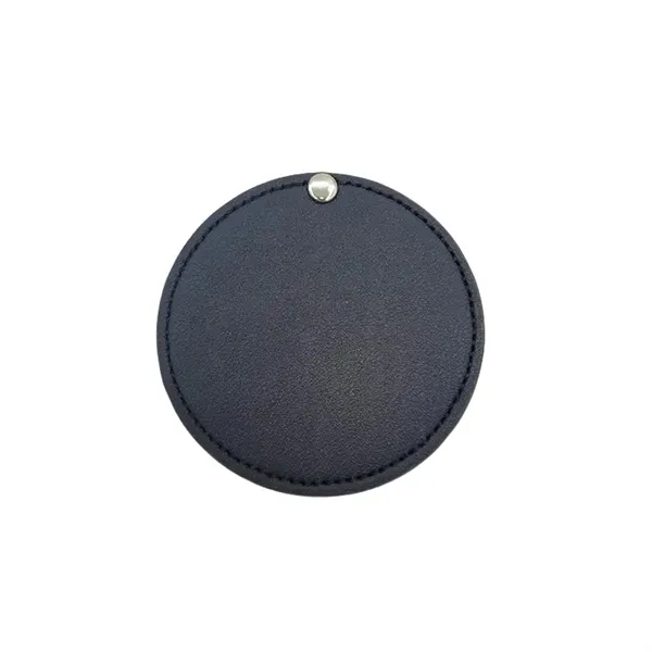 Portable Round Leather Makeup Mirror with Rotating 9