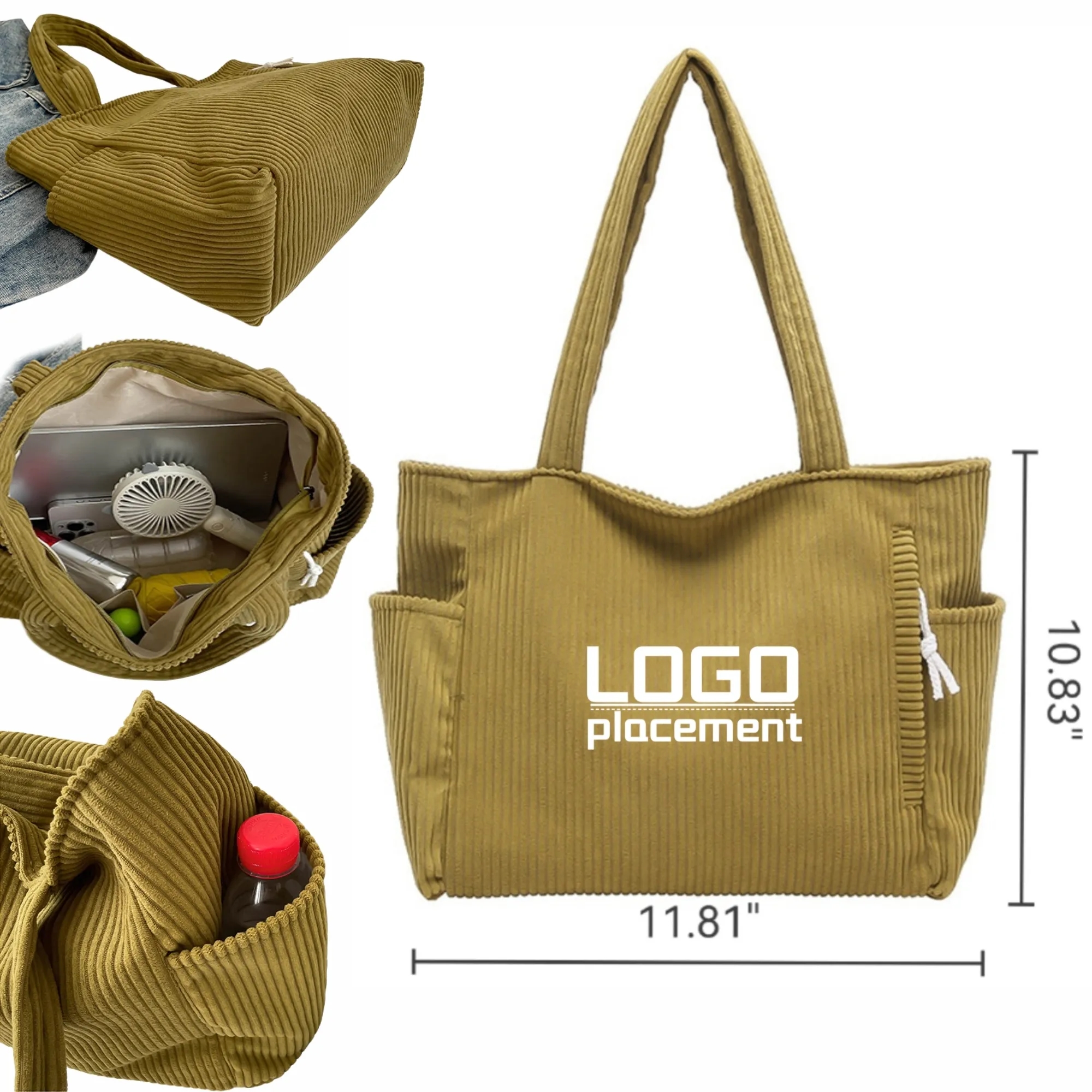 Casual Corduroy Handbag 5