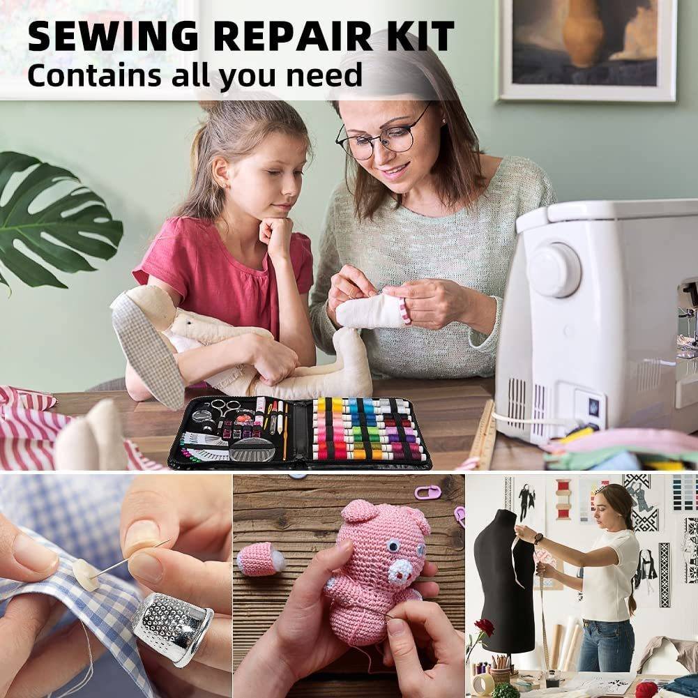 Sewing Kit with Case Portable Supplies for Home Traveler 6