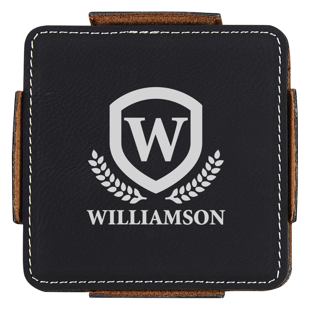 4-Piece Coaster Set With Holder 8