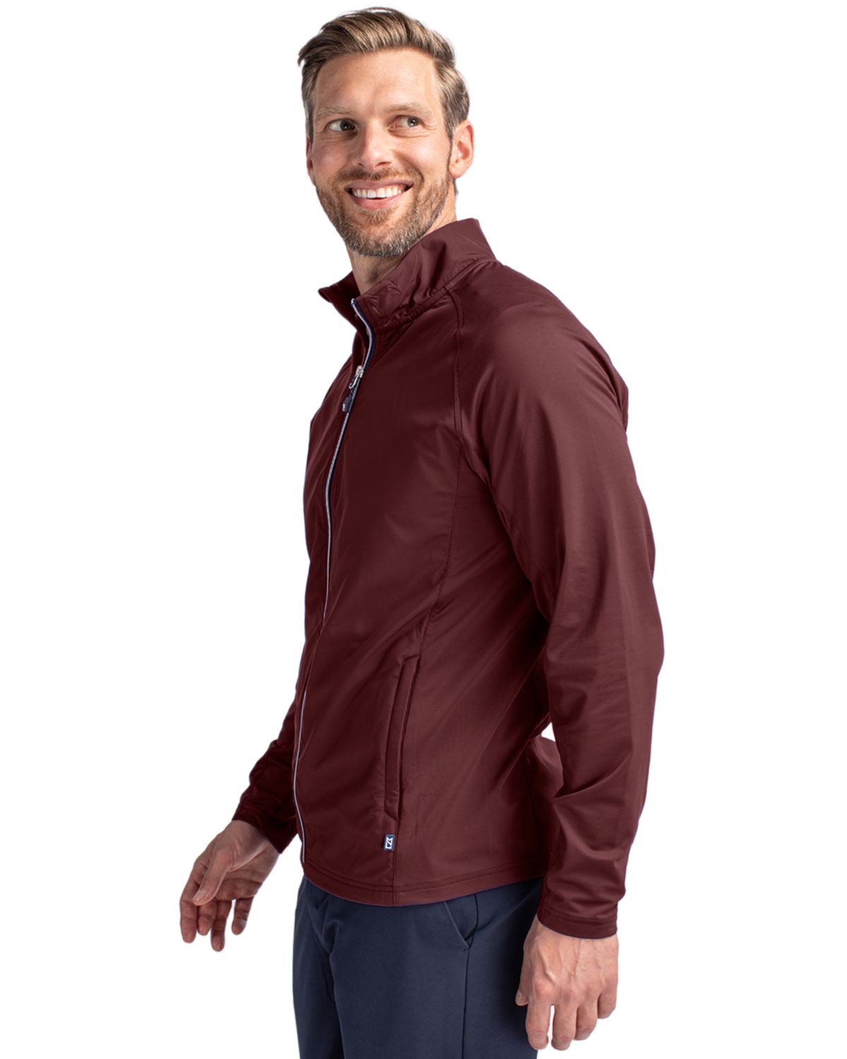 Cutter & Buck Adapt Recycled Soft Knit Stretch Mens Hybrid Full Zip Jacket 92