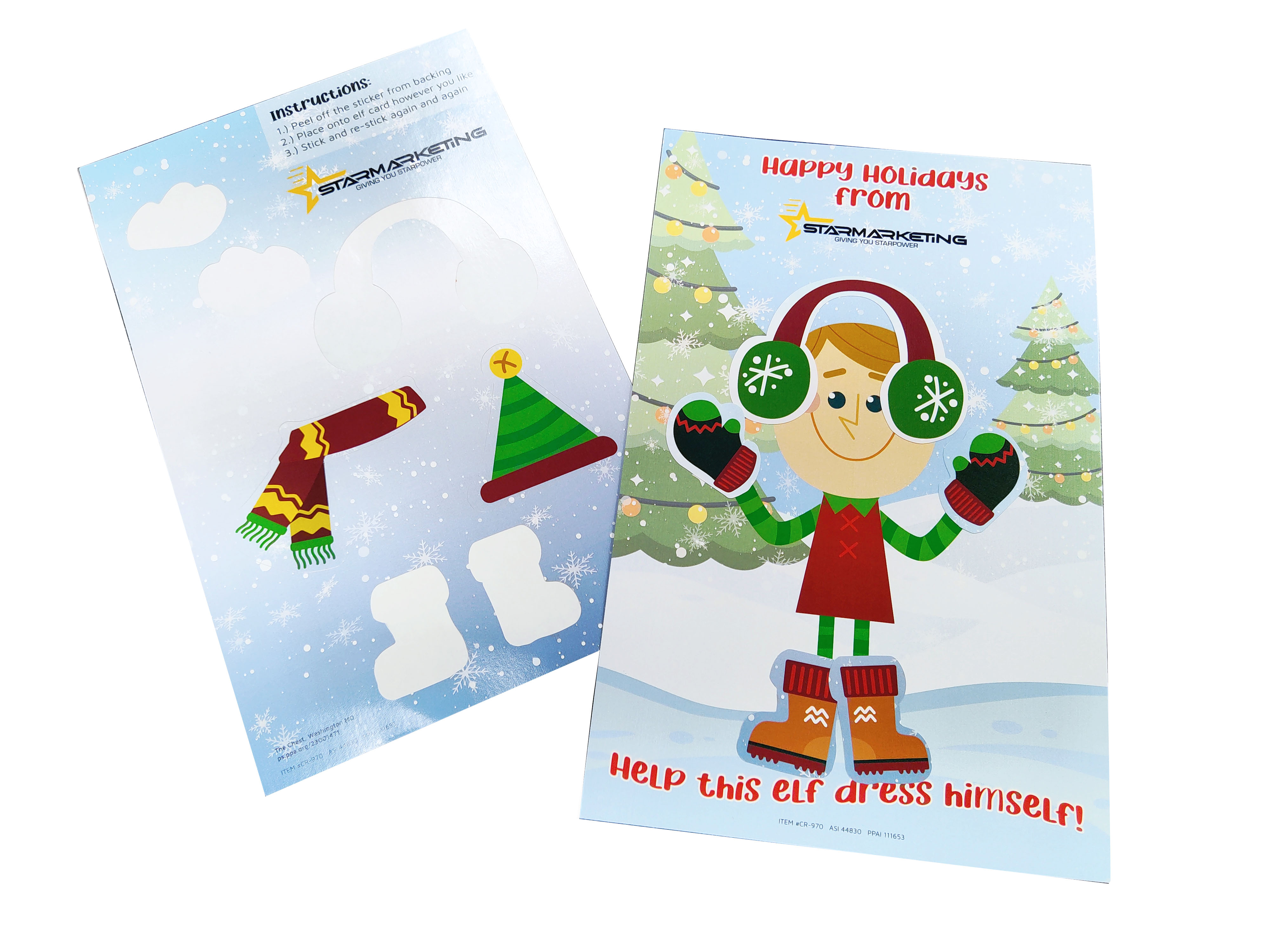 Dress-a-Character Stickers and Card 4