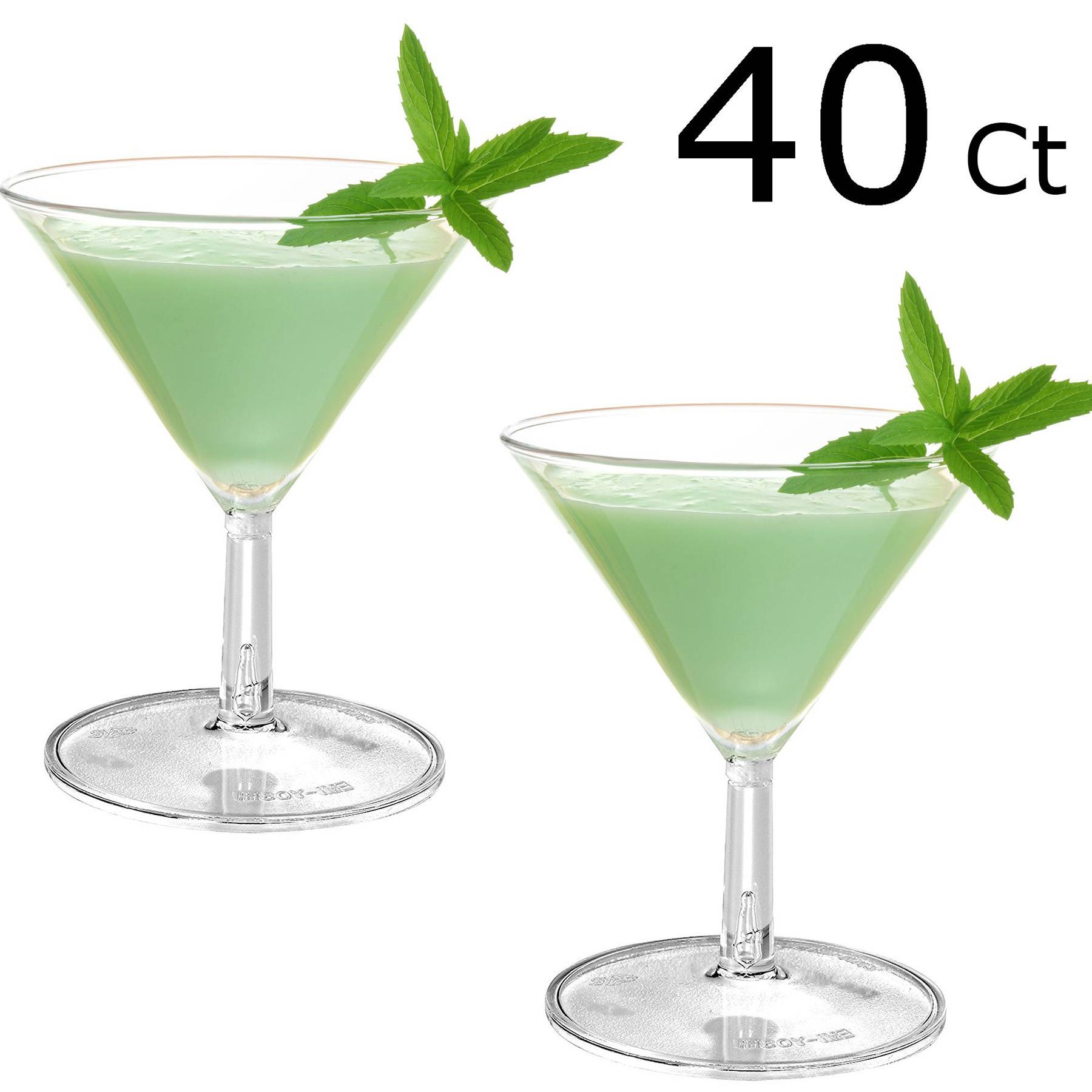 2oz Mini Dessert Cups Plastic Cocktail Glasses 4