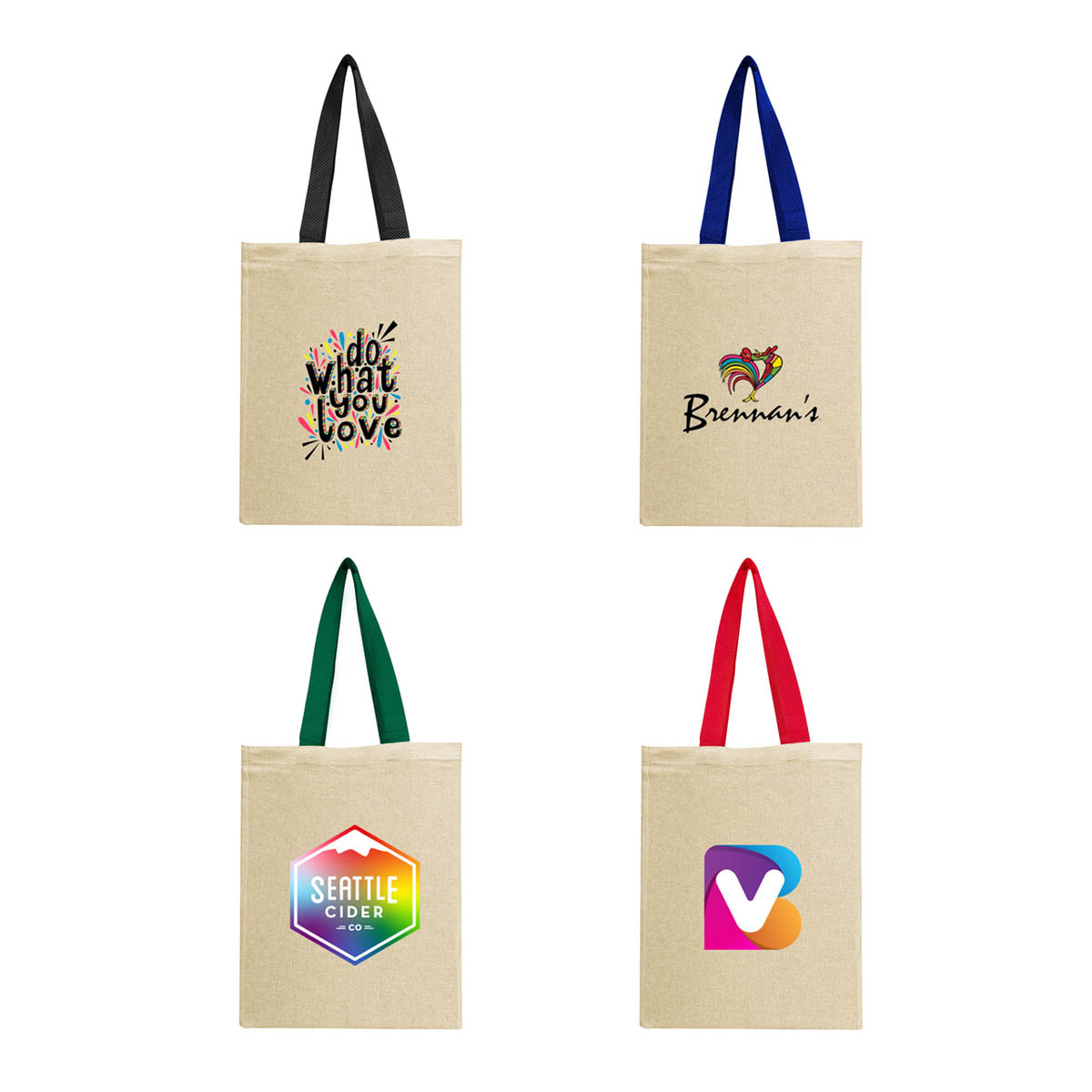 Full Color Natural Cotton Canvas Grocery Tote Bag, custom tote bag with logo imprint 9