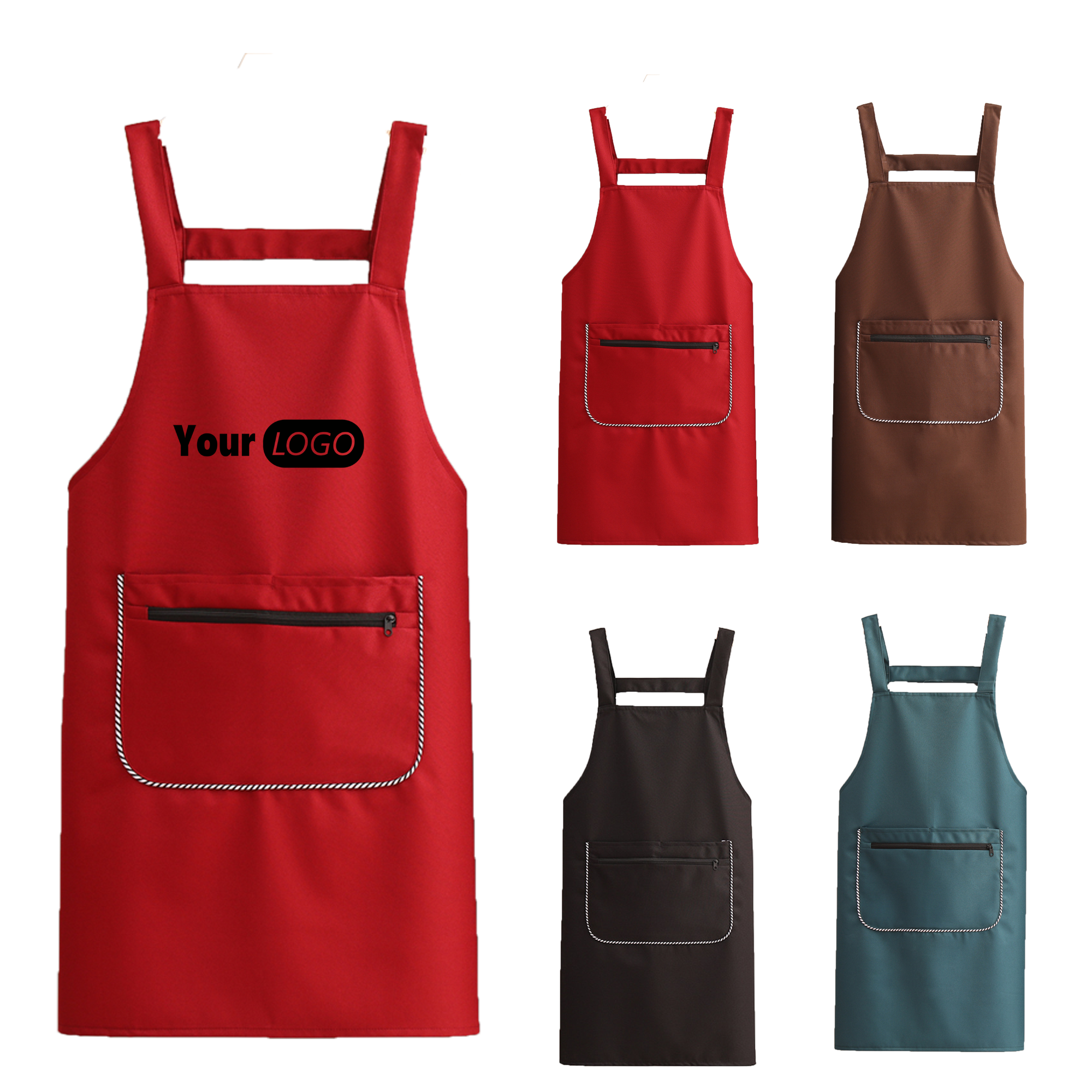 Kitchen Polyester Apron MOQ 50 2