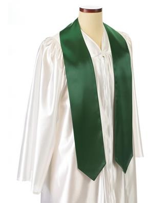 60" Kelly Green Custom Graduation Stole 2