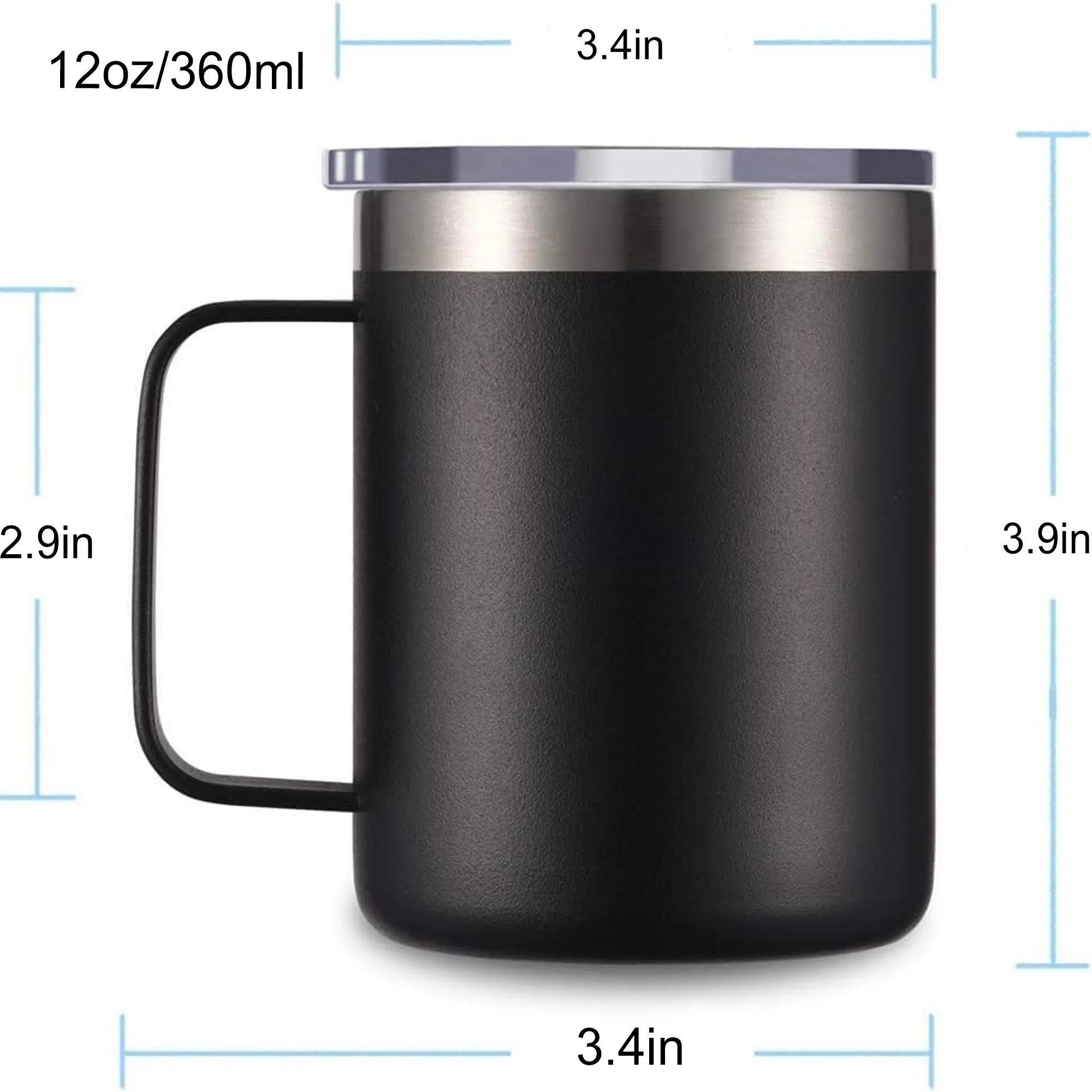 12oz Double-Wall Vacuum Stainless Steel Mug 5