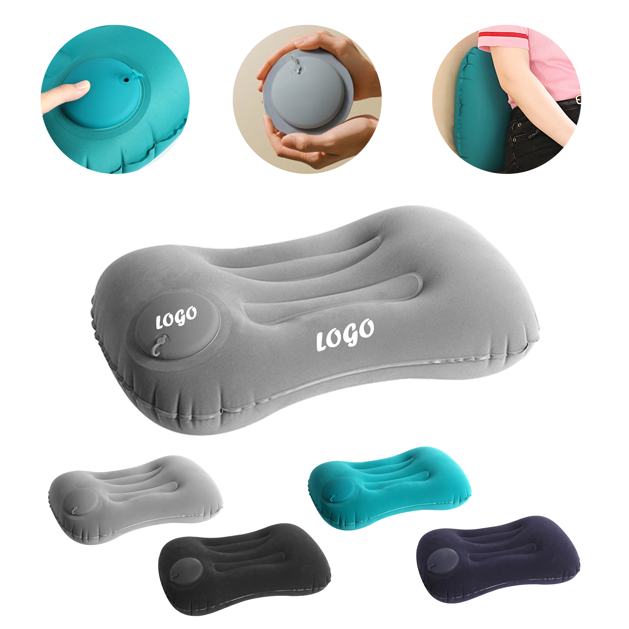 MOQ100 inflatable pillow camping 2