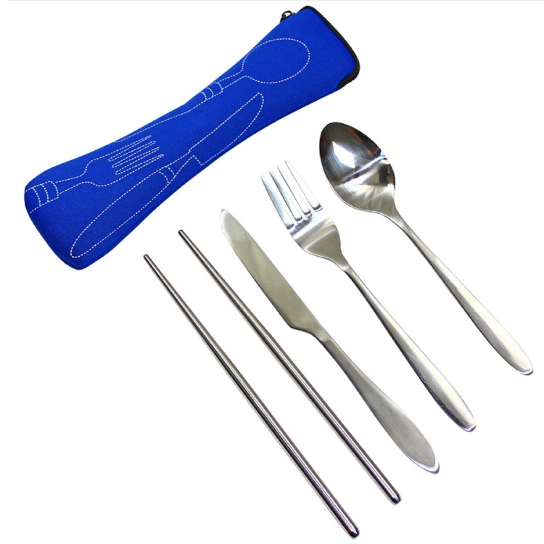 4 Pieces Set Cutlery with Neoprene Case 4