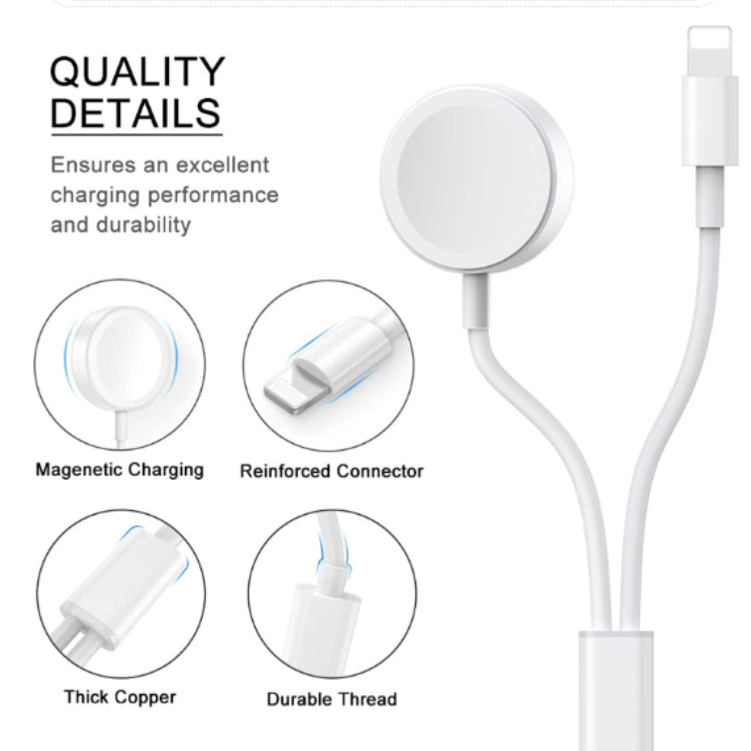 One For Three iWatch Charging Cable 3