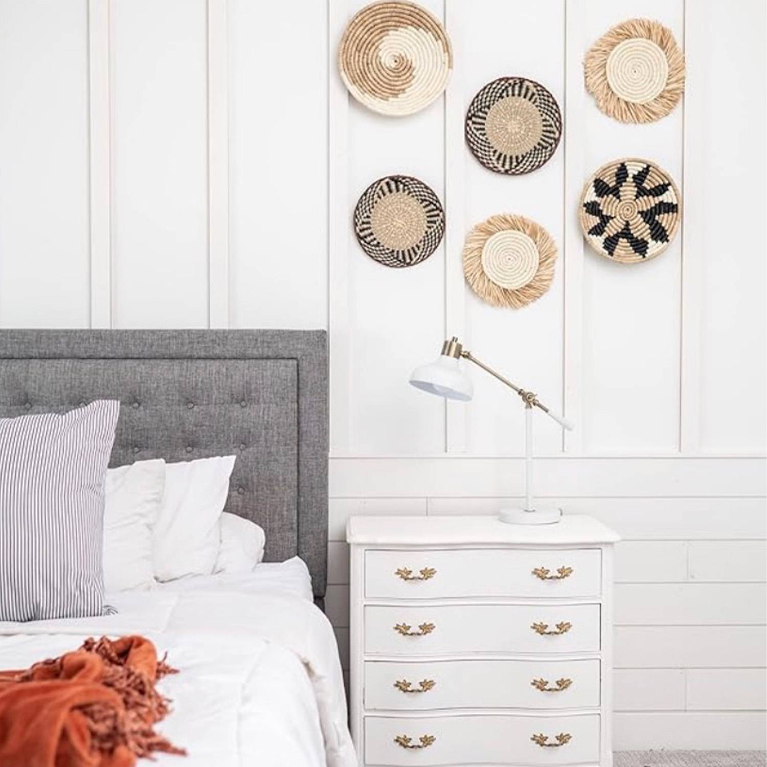 Hanging Woven Wall Basket Set 3