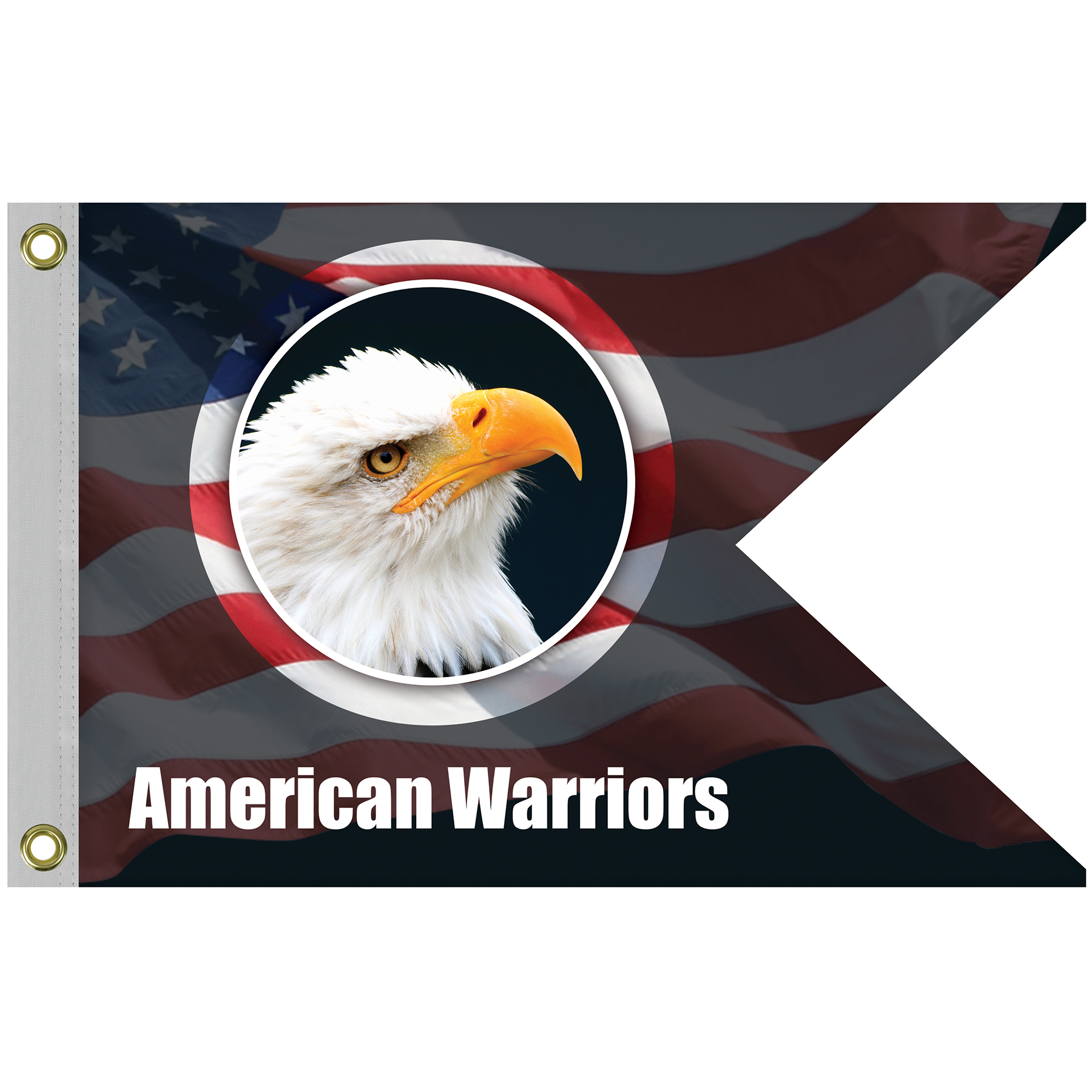 Single Reverse Knitted Polyester Guidon Boat Flag (24"x36") 4