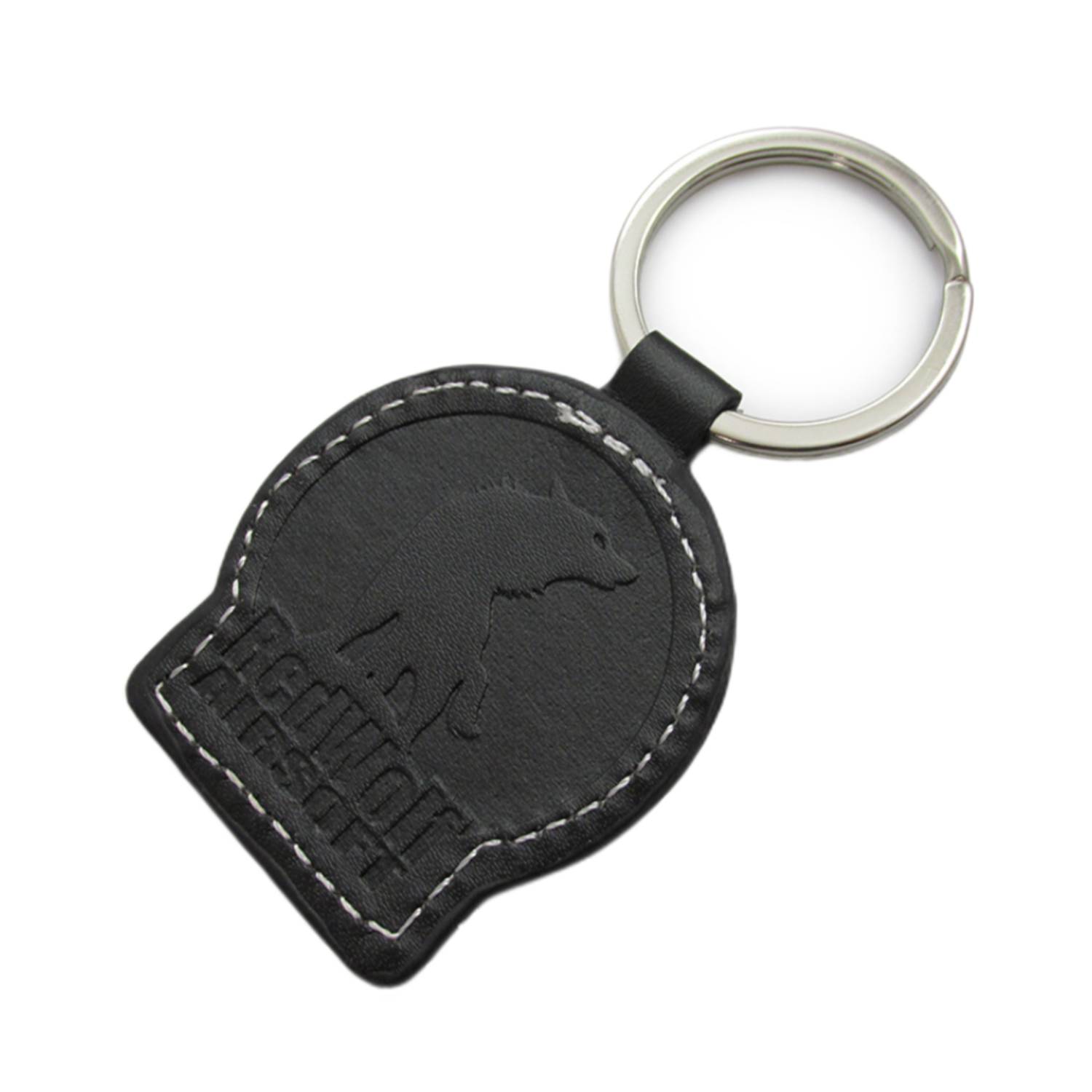 PU Leather Keychain with Metal Ring 2