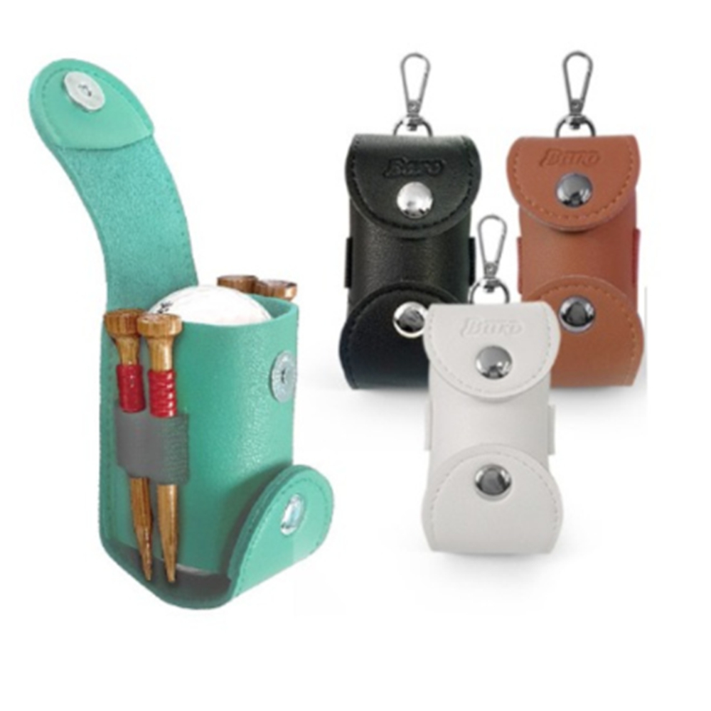 Leather Golf Ball Holder Bag 5
