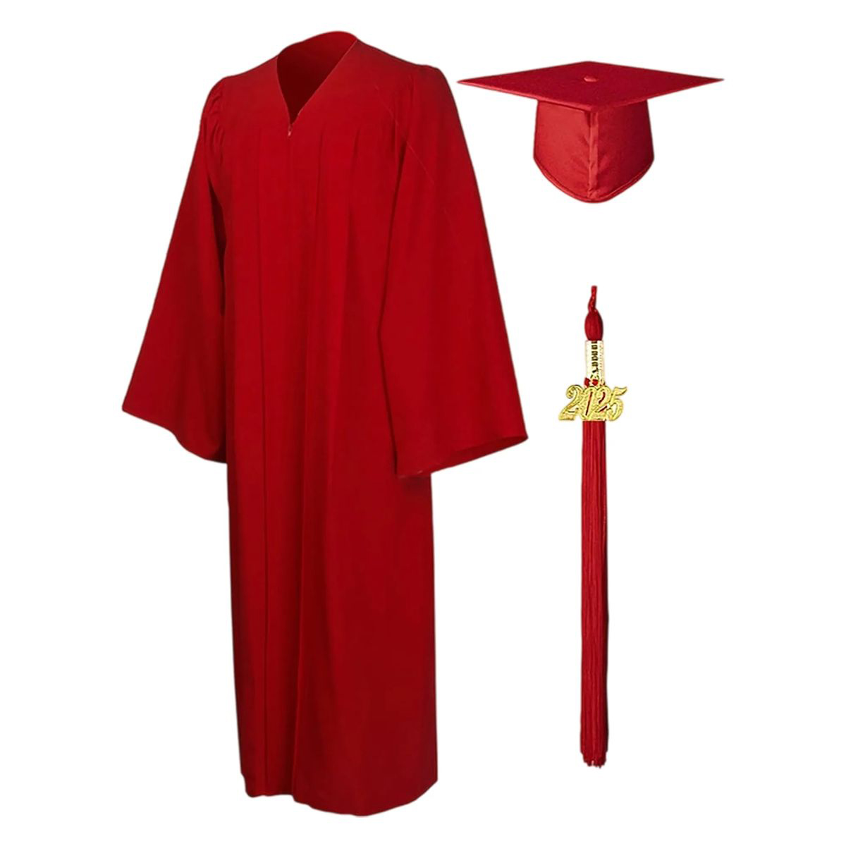 Durable Polyester Graduation Outfit with Tassel Included 2