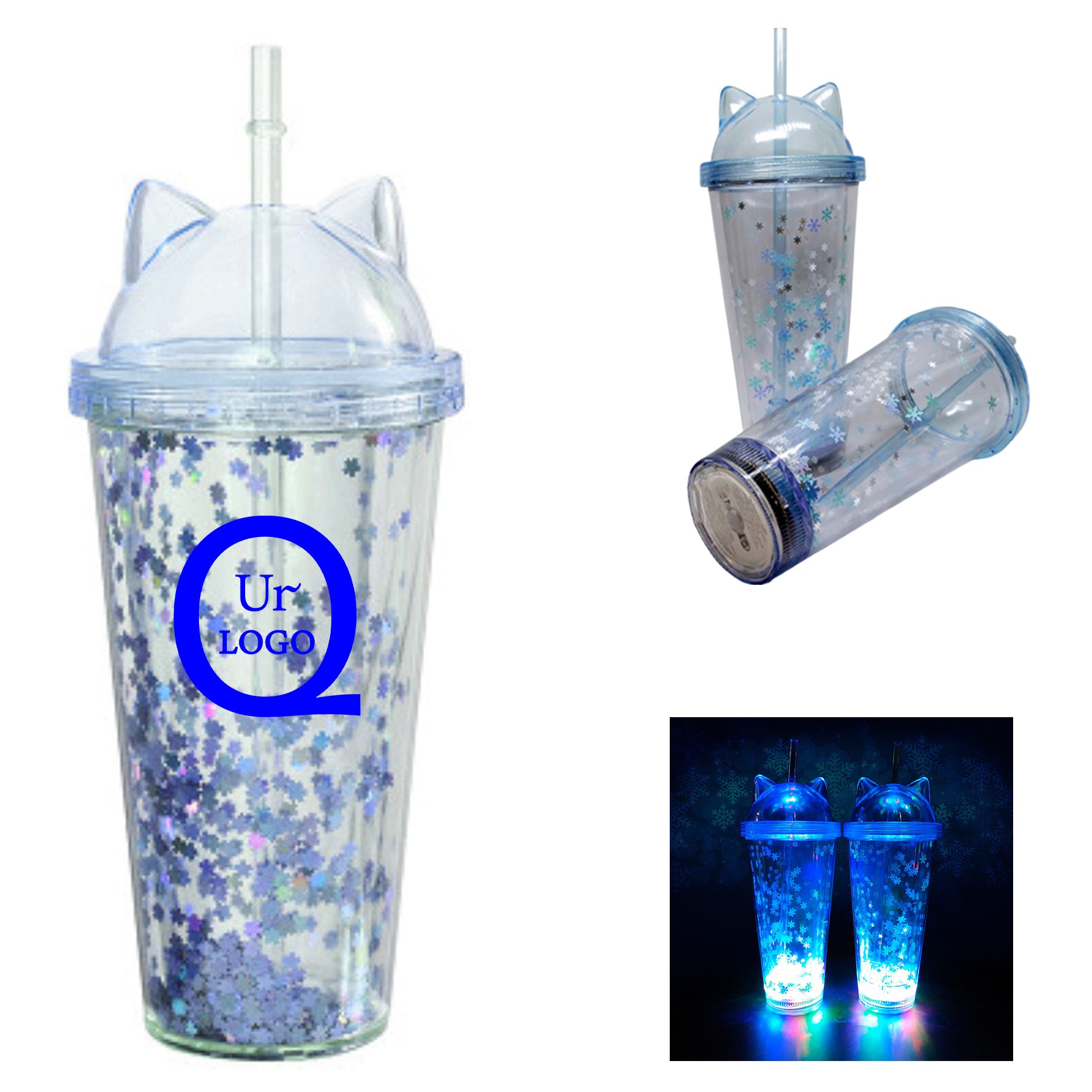 15.2Oz Cute Cat Luminous Cup