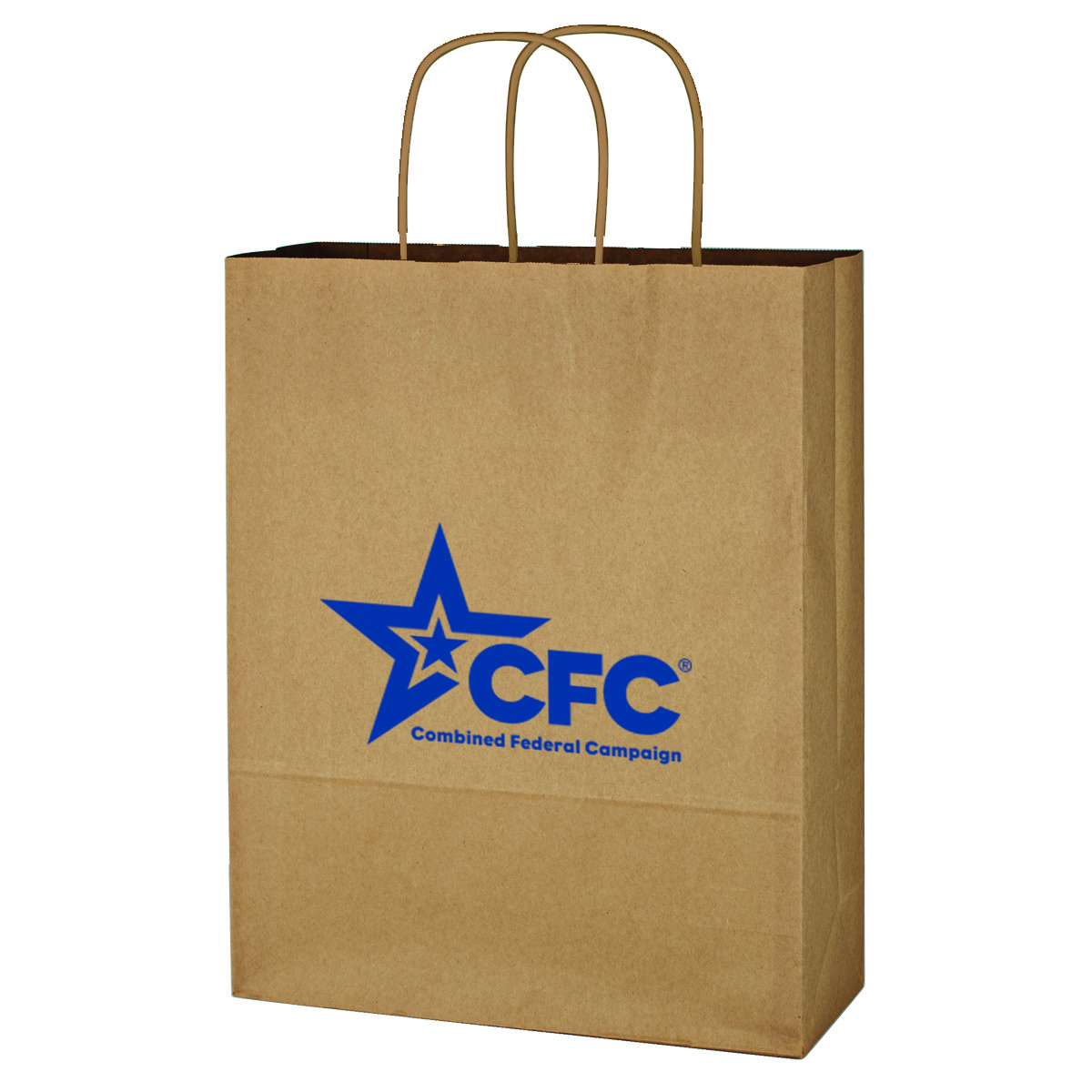Kraft Paper Brown Shopping Bag - 10" x 13" 2