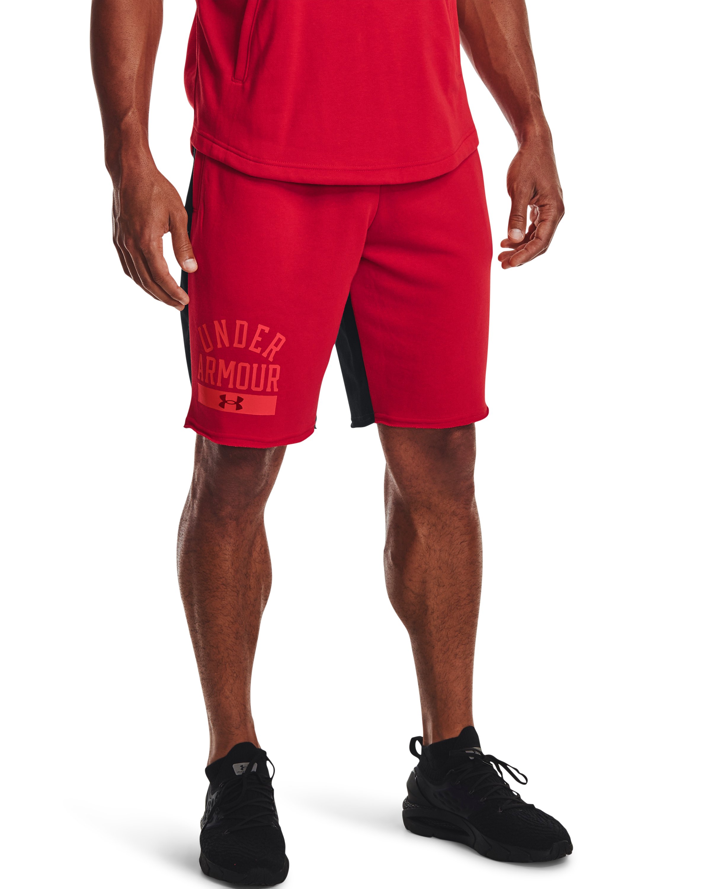 UA Rival Terry Colorblock Men's Shorts 2