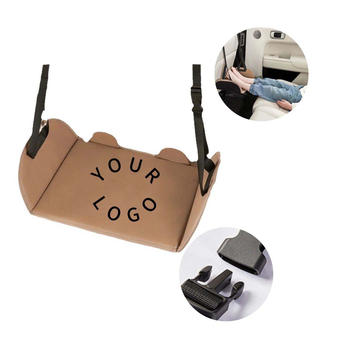 Adjustable Footrest Hammock for Cars Planes and Office 1