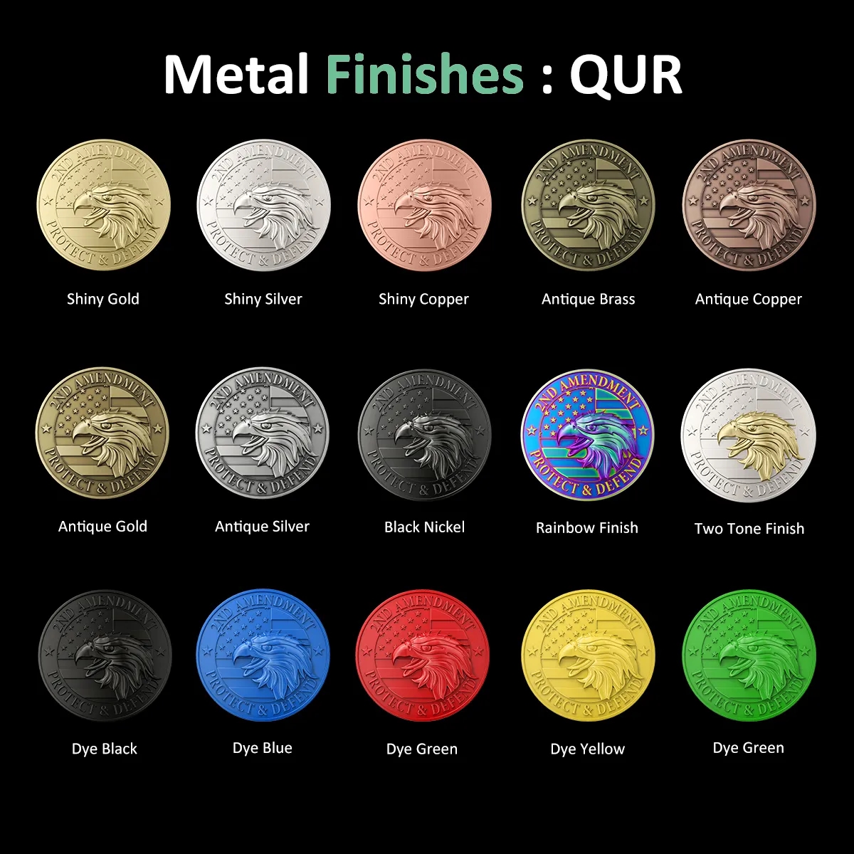 1.25" Custom Shape Hard Enamel Coins (Color Both Side) 1