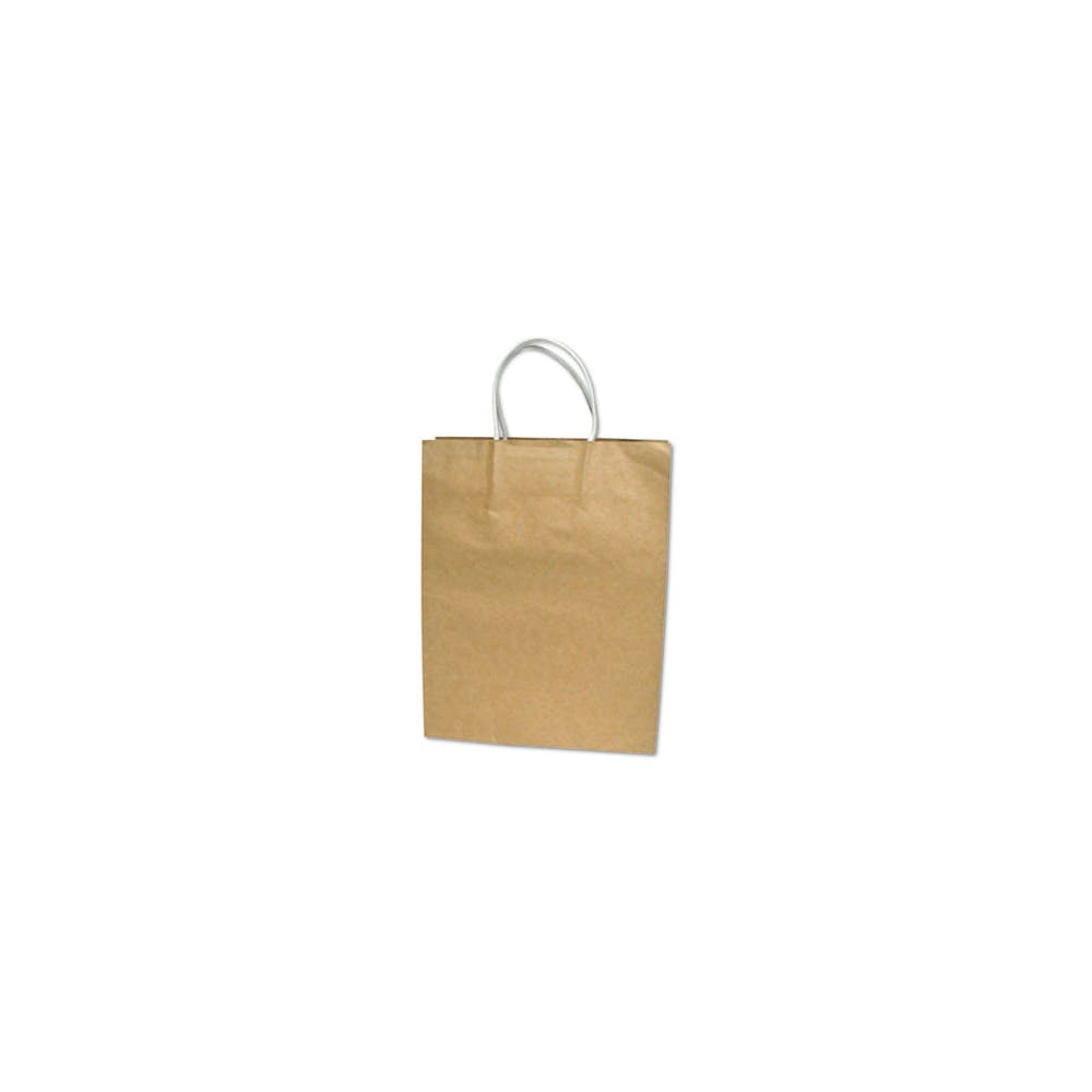 Brown Paper Shopping Bags - Large 2 Handles 50 Pack 1