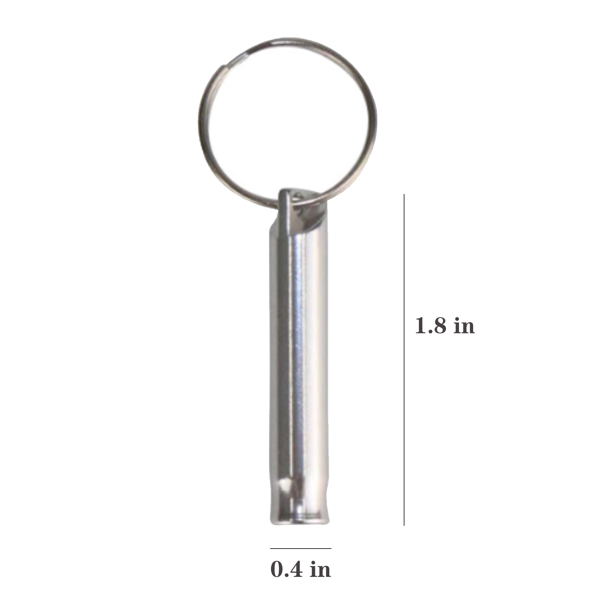 Aluminum Alloy Whistle Keychain Key Ring 3