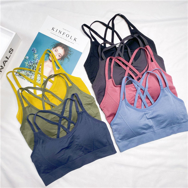 Women's Shockproof Cross Back Sports Bra 1