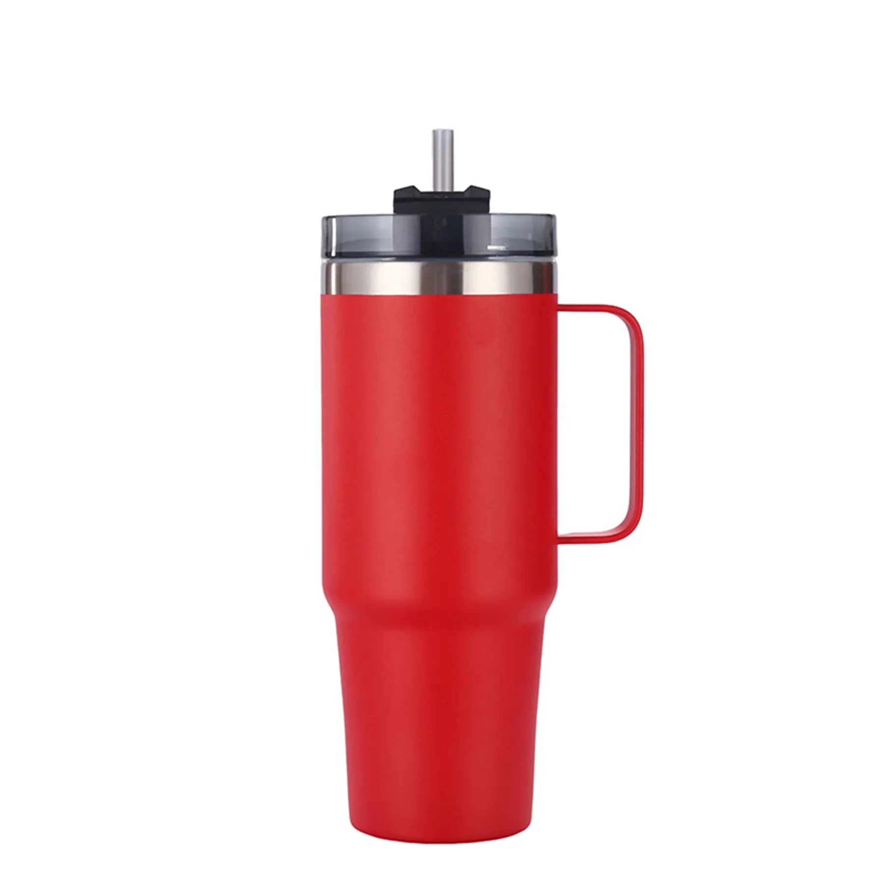 40 Oz. Stainless Steel Insulated Tumbler with Handle & Straw 5