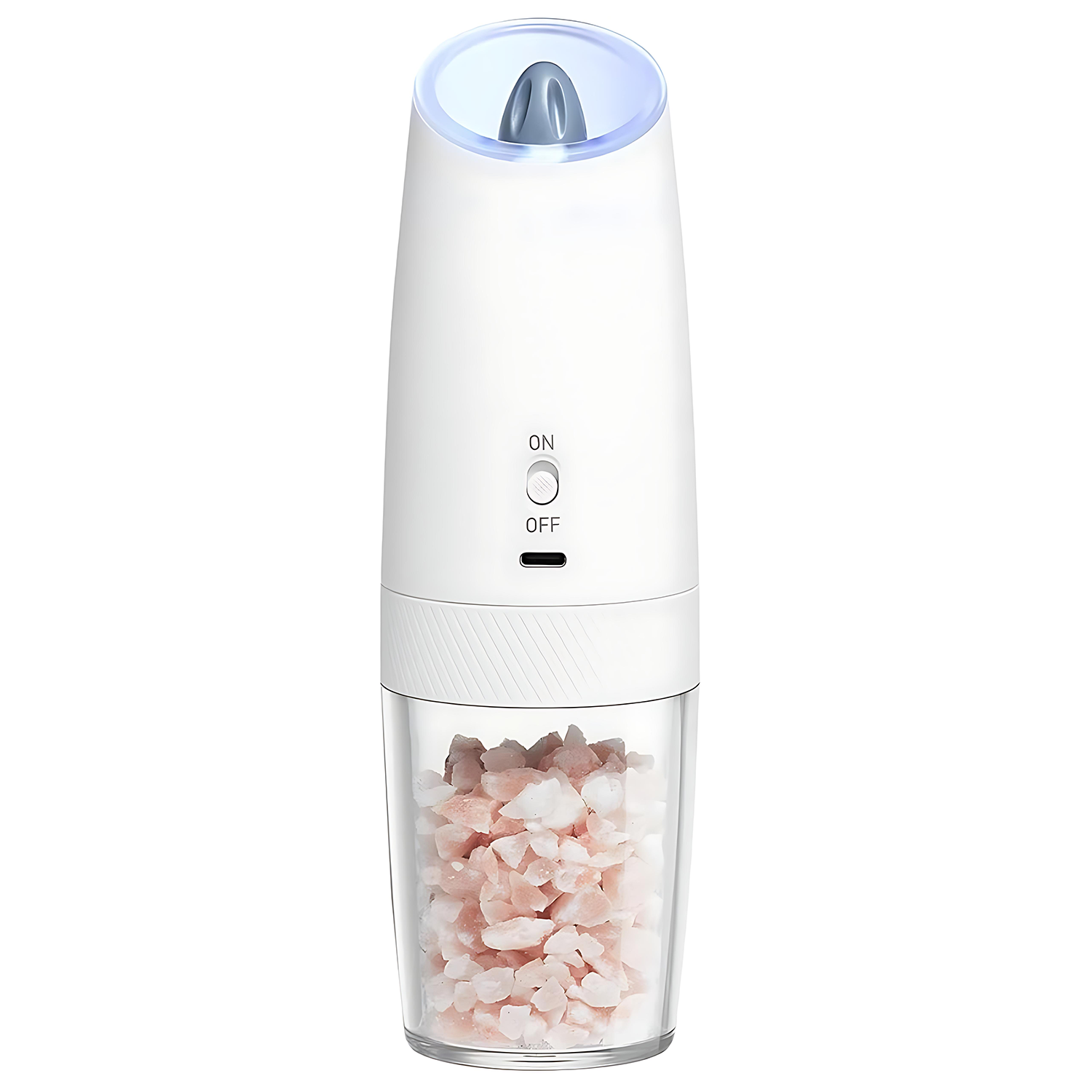 Mini smart gravity-sensing electric salt and pepper grinder 3