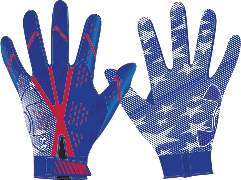 UA Blur LE Pee Wee Football Gloves 5
