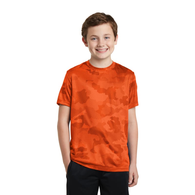 Sport-Tek Youth CamoHex Tee. 46